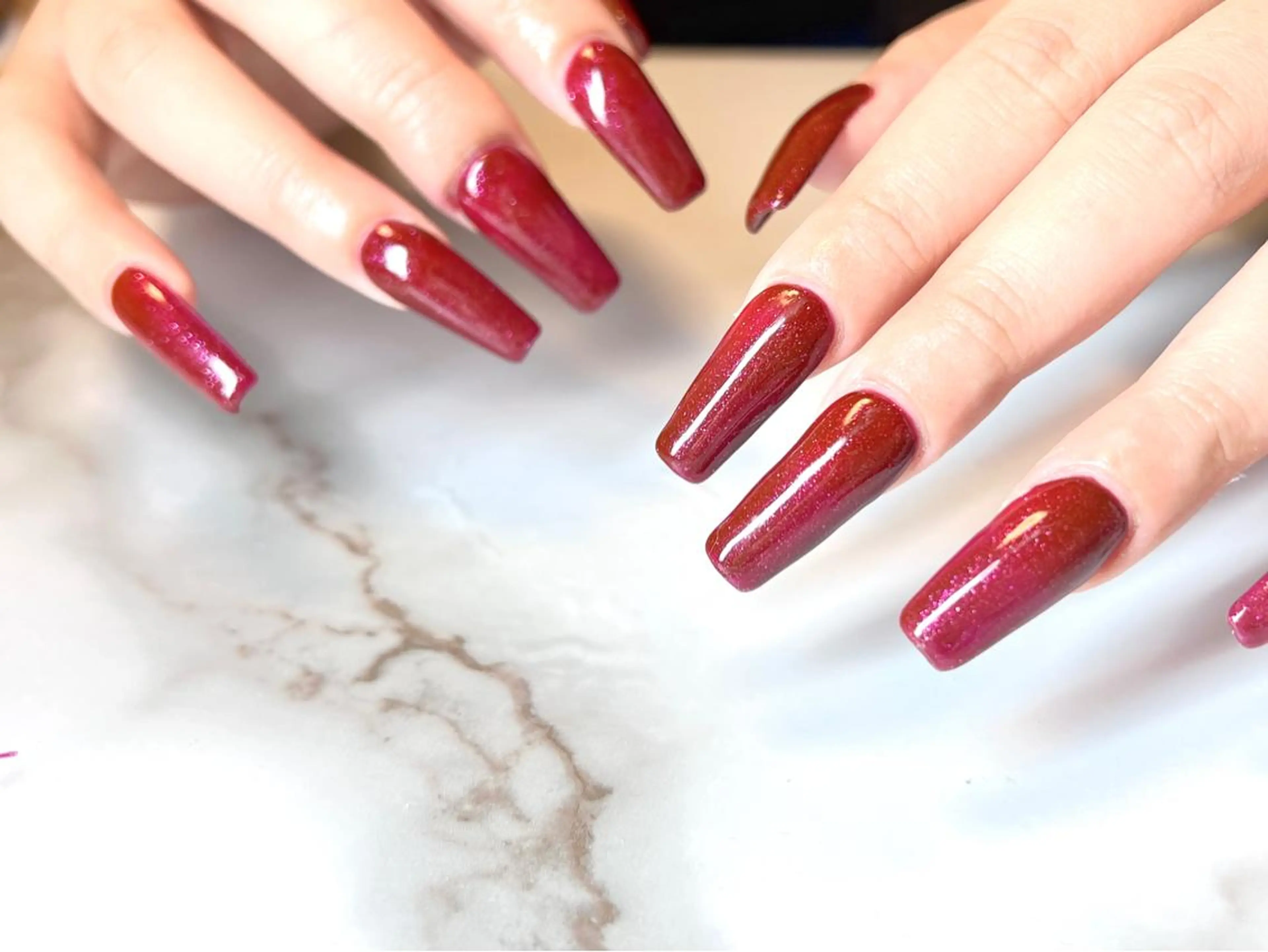 ロング ネイル ハンドネイル ハンドケア ネイリスト シンのネイルデザイン