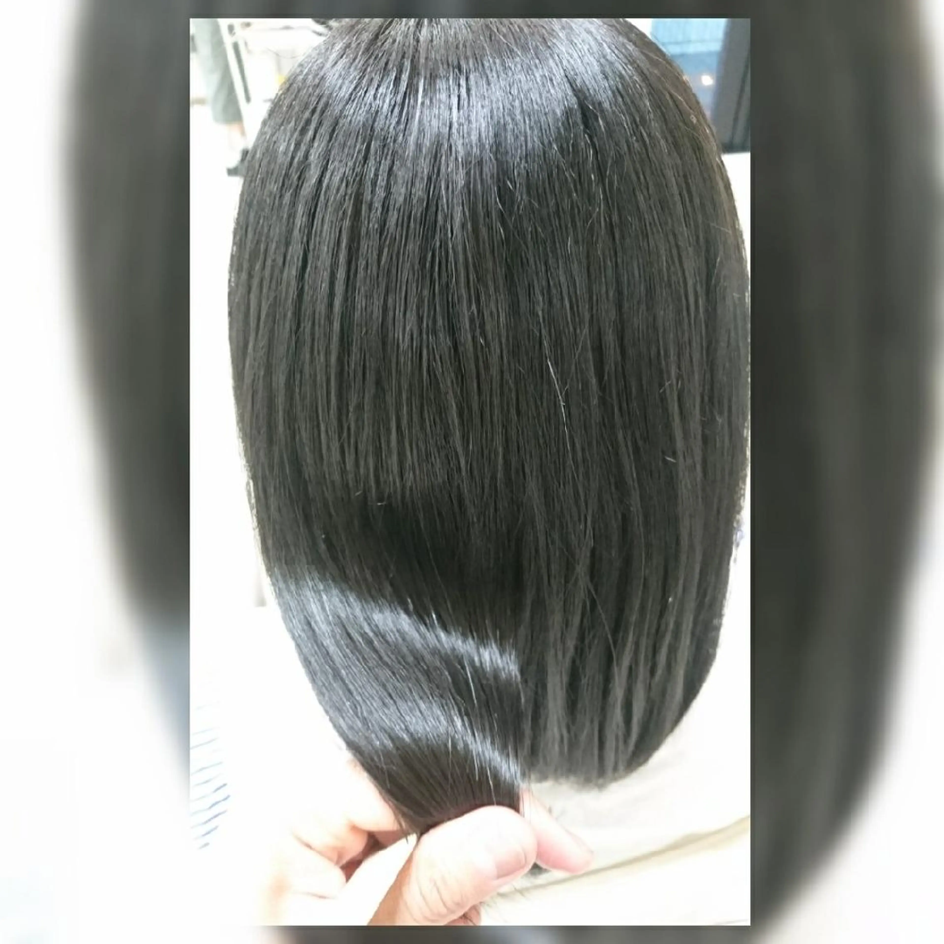 ミディアム カラー 黒髪 ヘアカラー トリートメント 染野 匠のヘアスタイル