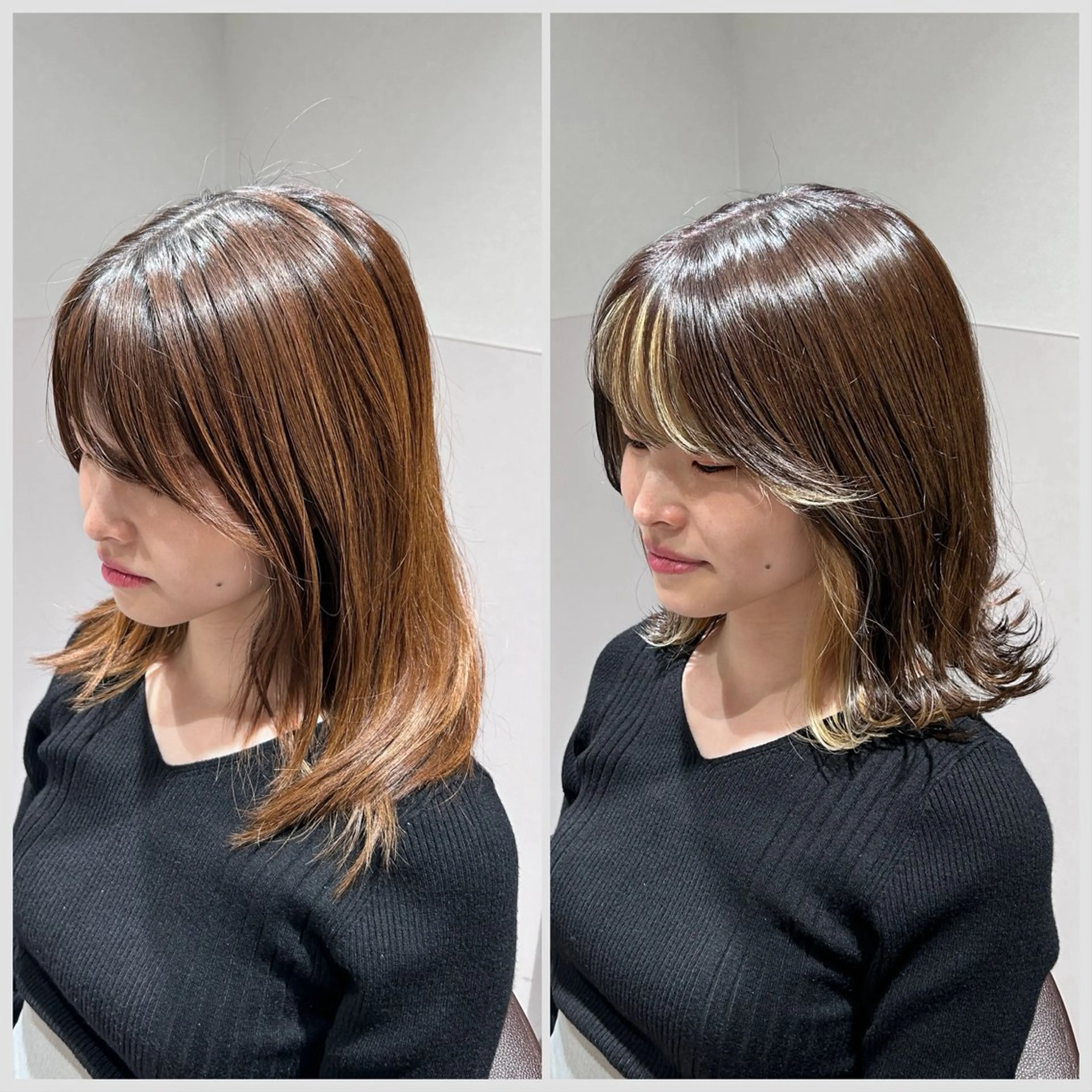 ミディアム カラー ヘアカラー トリートメント SALOWIN 神戸三宮店所属・【三宮/ブリーチ なしカラー】高田祐也のヘアスタイル