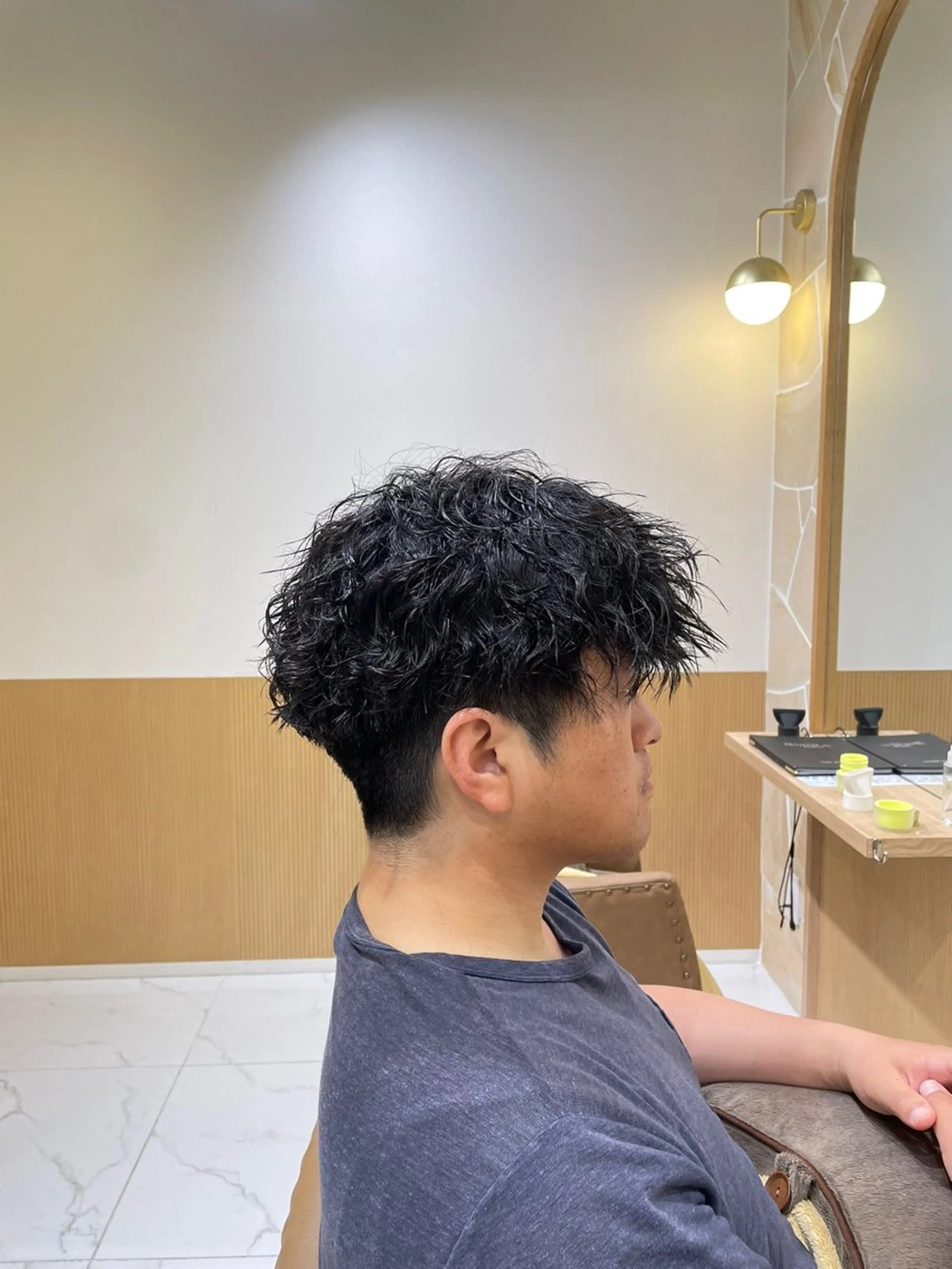 ショート メンズ カット パーマ 辻 雅也のヘアスタイル