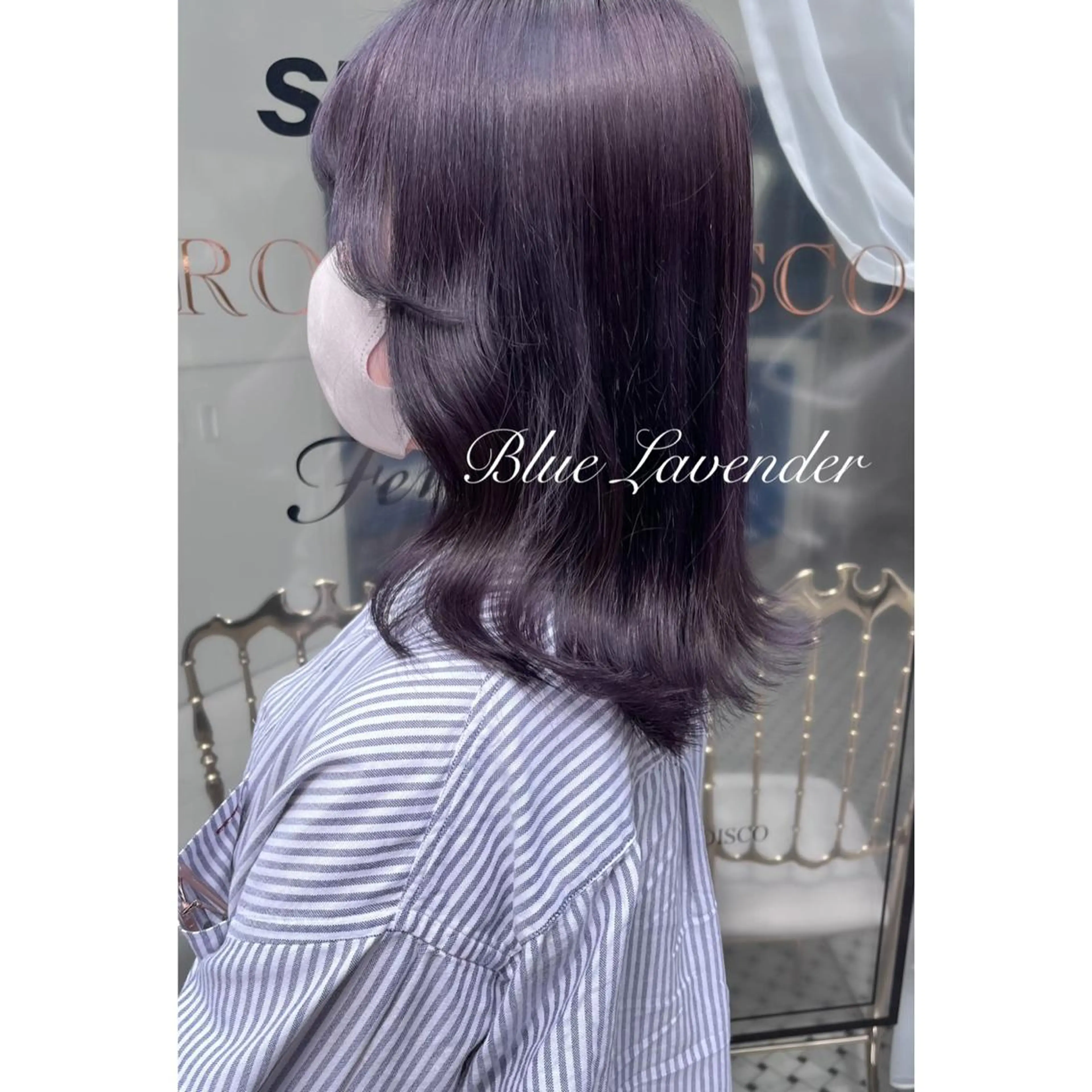 セミロング カラー ブリーチ ヘアカラー LOTTA CUCCI所属・miyu /トレンド カラー×艶髪のヘアスタイル