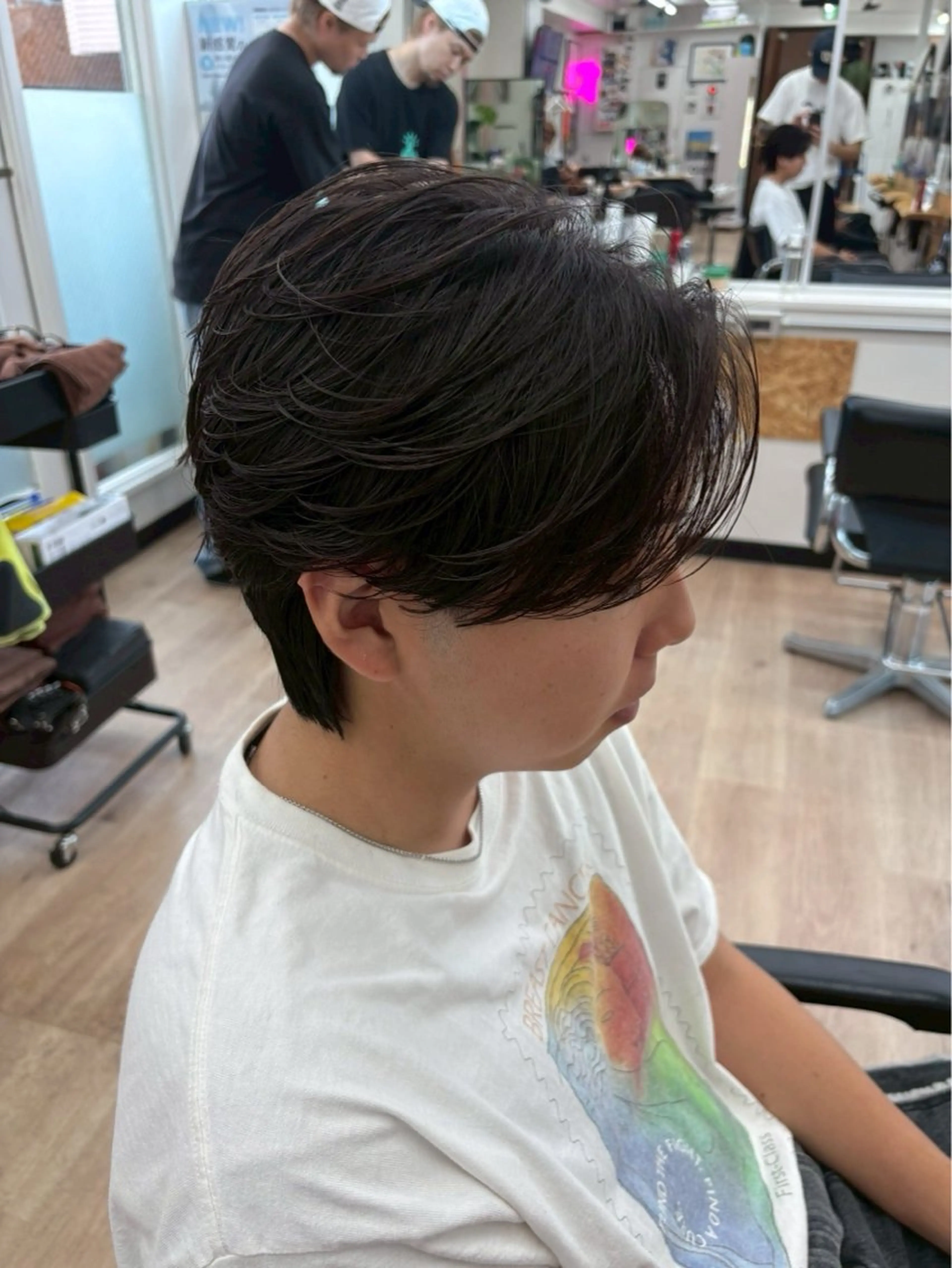 【メンズカット100%OFF‼️】🇰🇷韓国風毛流れセンターパート🇰🇷（メンズカット＋トリートメント）の写真