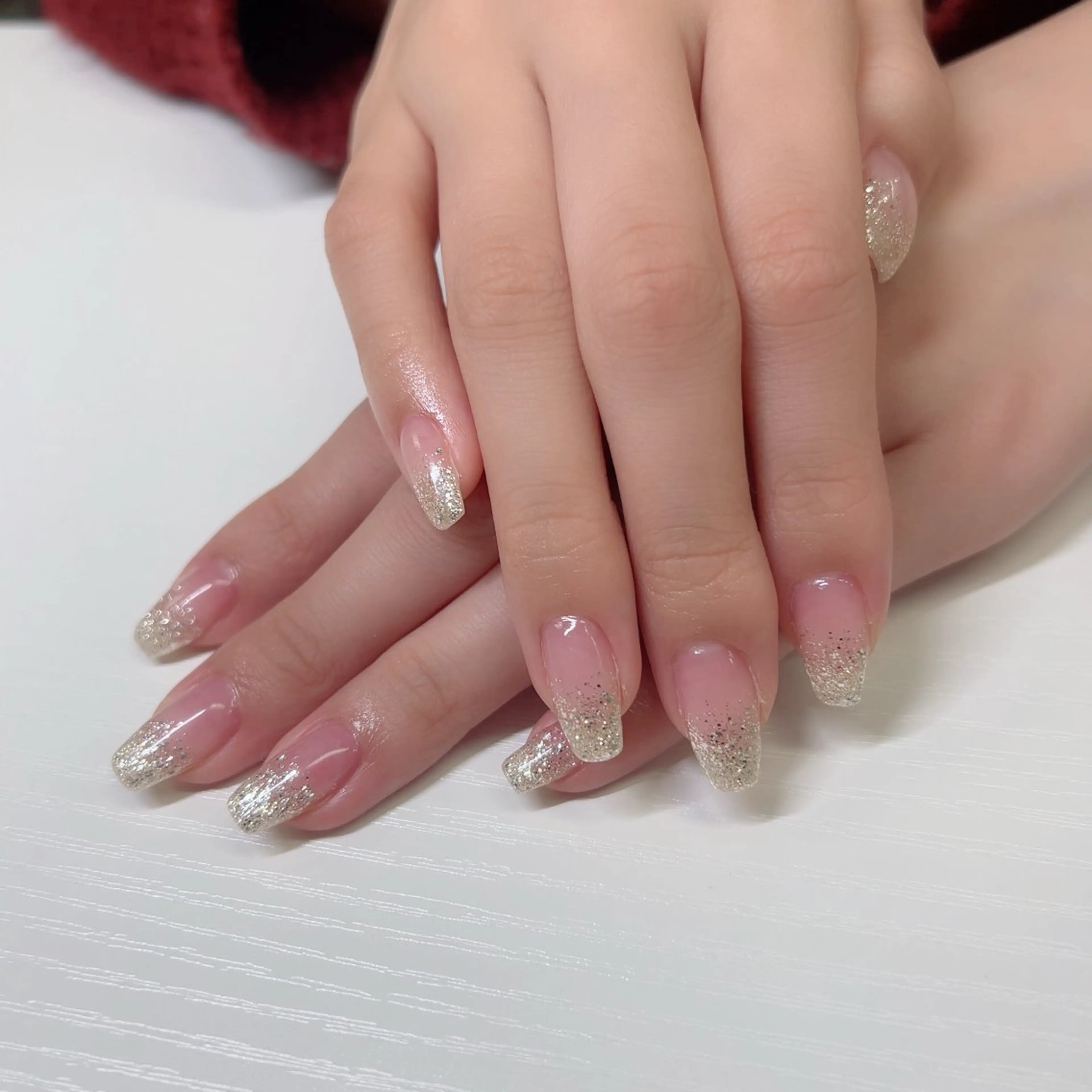 ネイル グラデーション ラメ(グリッター) ラメグラデーション ハンドネイル Bianca国分寺 saitoのネイルデザイン