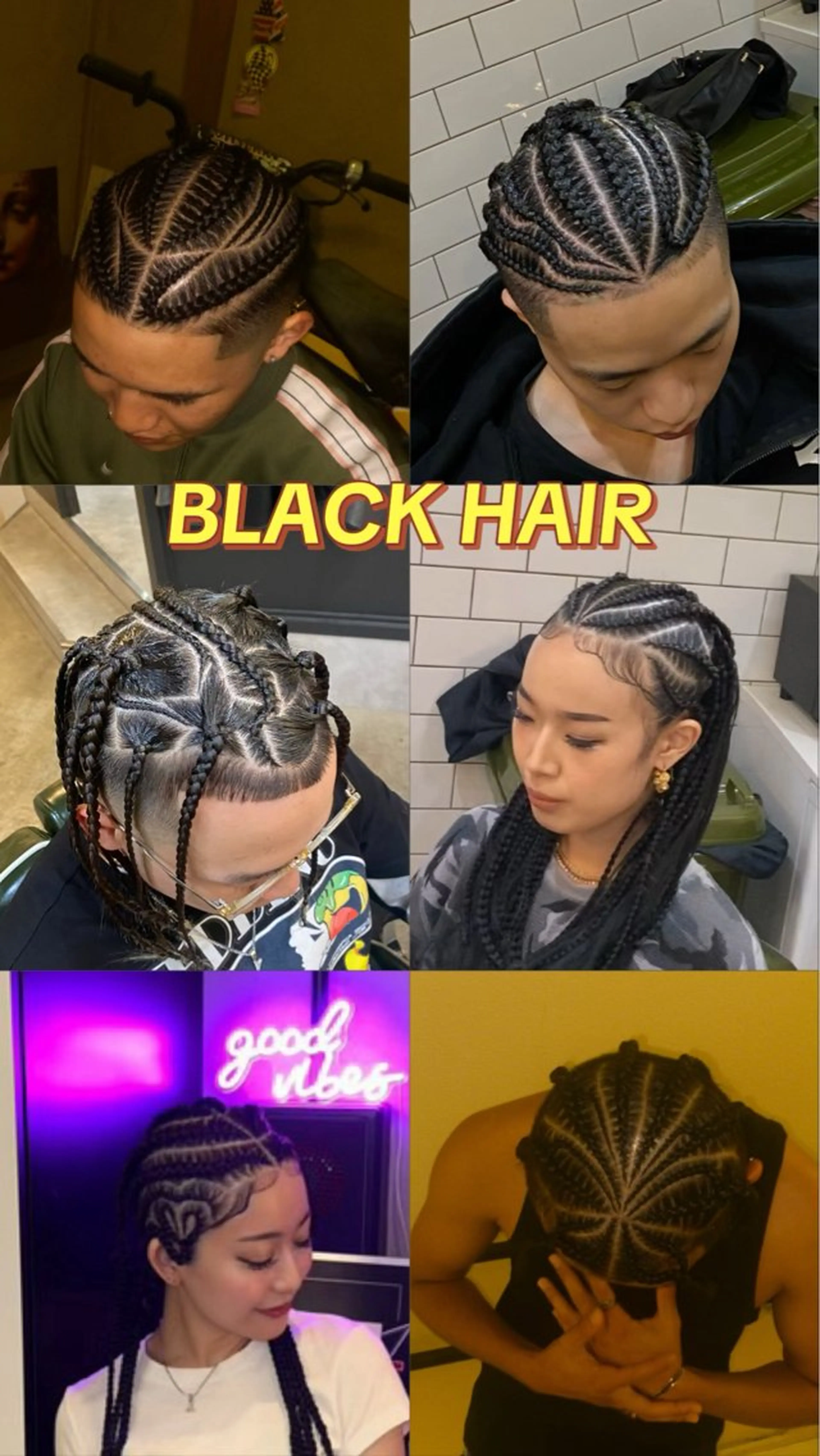 フェードカット➕コーンロウ、ブレイズ、タイトロープ、バレルツイストの写真