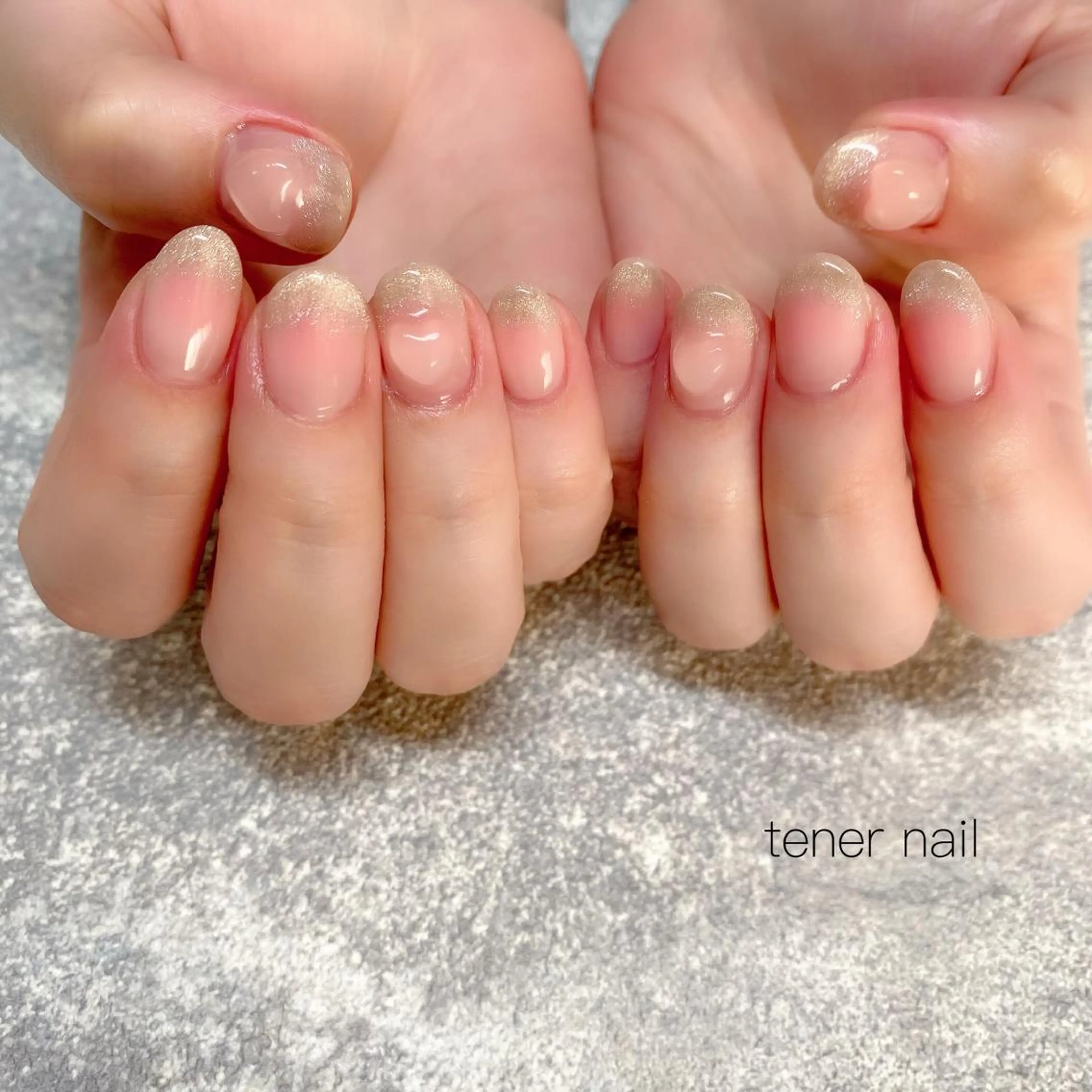 ネイル チークネイル ハート UVネイル tener  nail  テネルネイル所属・テネルネイル tener nailのネイルデザイン