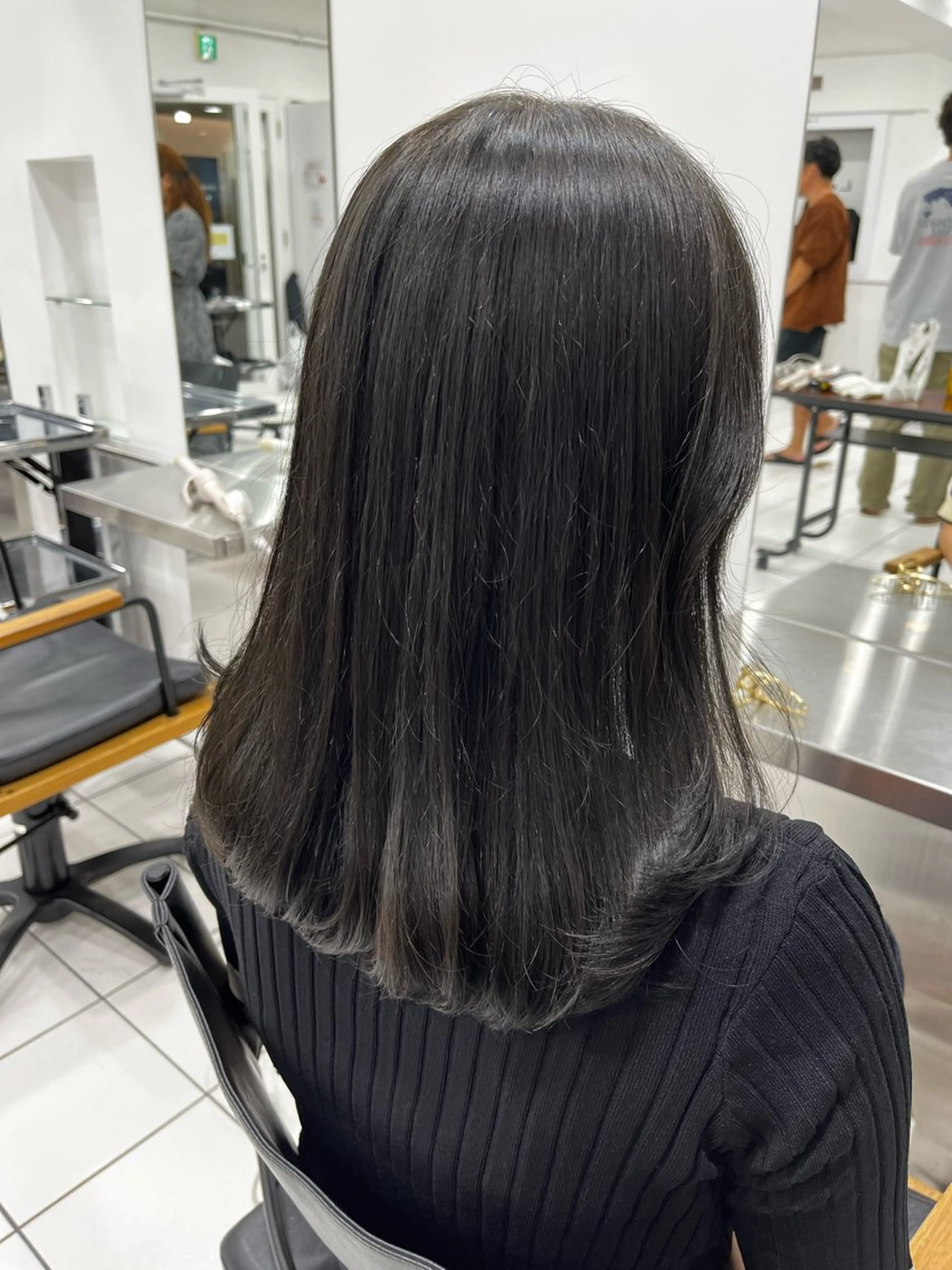 ロング カラー カット 縮毛矯正 ﾚｲﾔｰ/ﾊｲﾄｰﾝ ೀユイ🌙のヘアスタイル
