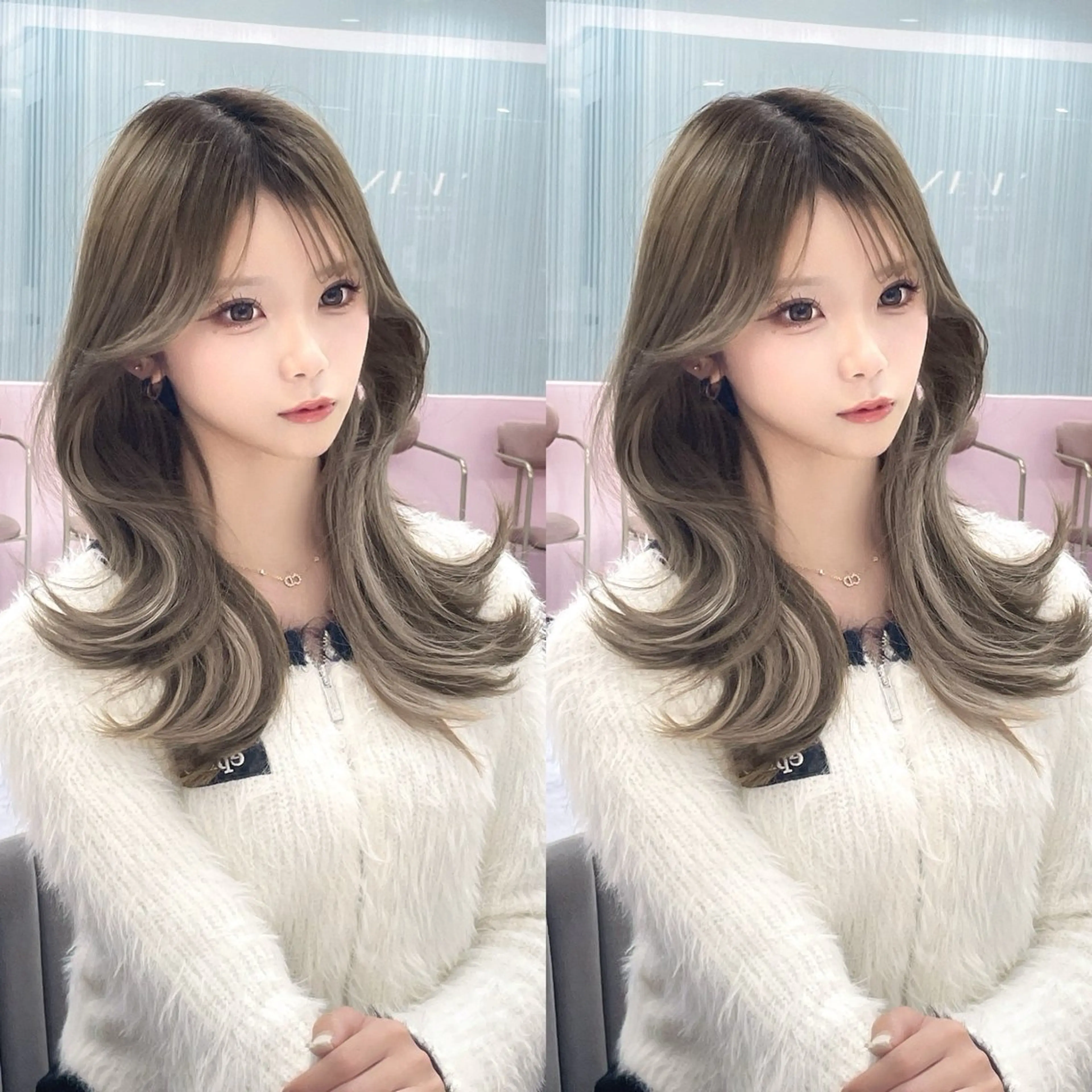 ロング カラー カット 縮毛矯正 トリートメント 韓国ヘア/レイヤー 髪質改善/TAKAのヘアスタイル