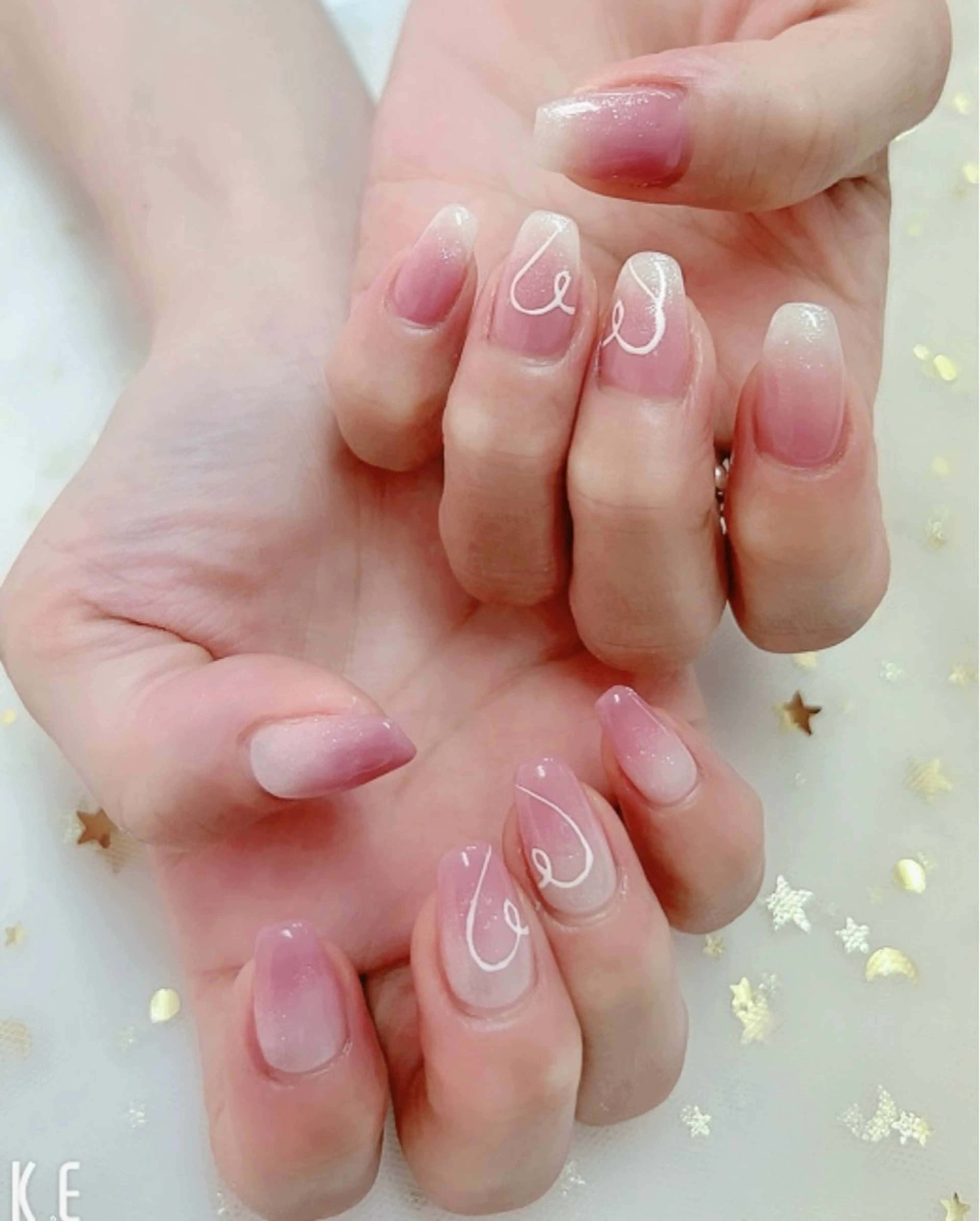 ネイル ハート 夏ネイル ハンドネイル 上福岡 らんらんのネイルデザイン