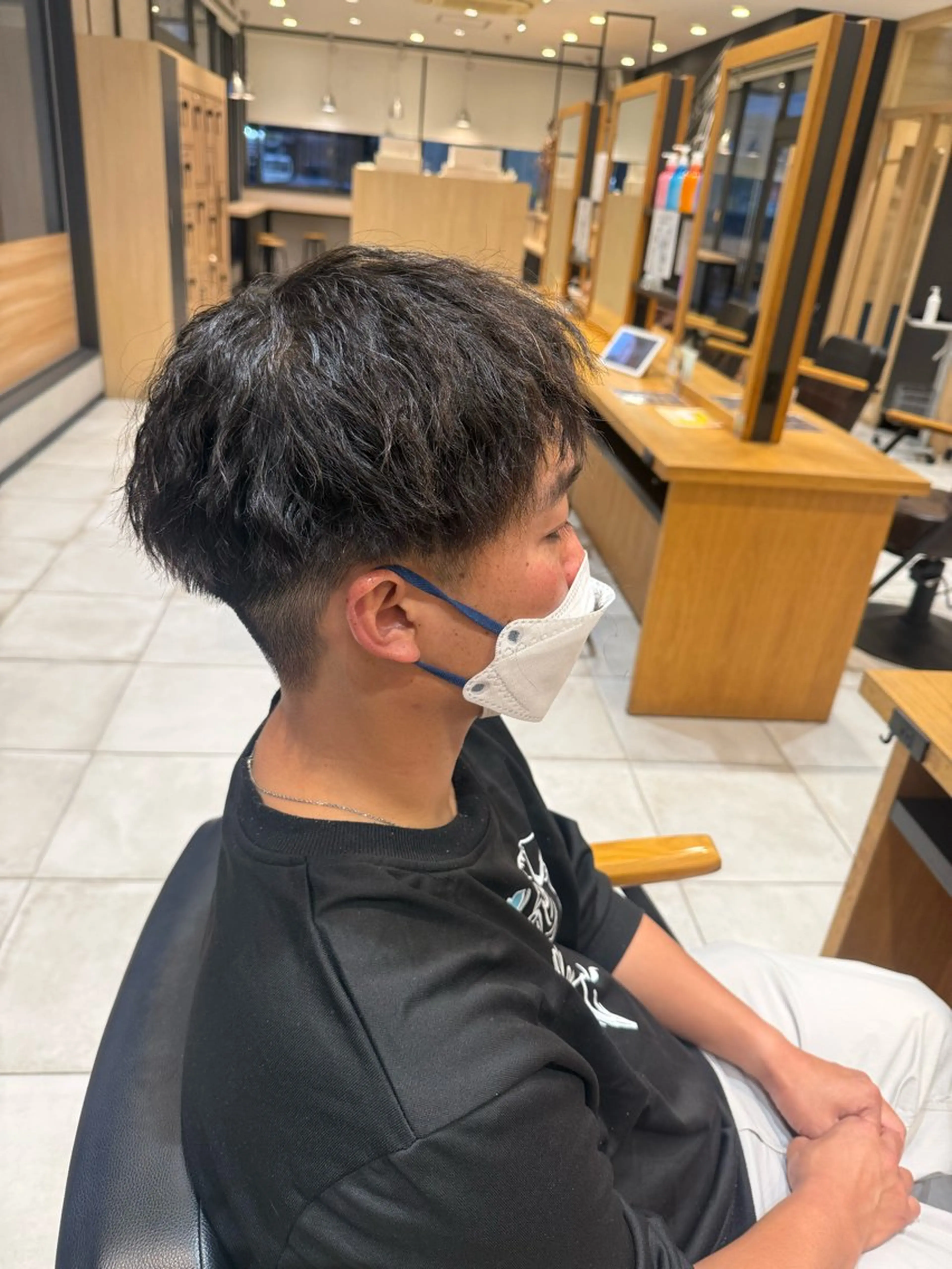 ショート パーマ メンズ カット パーマ カラー特化美容師🩷 マインのヘアスタイル