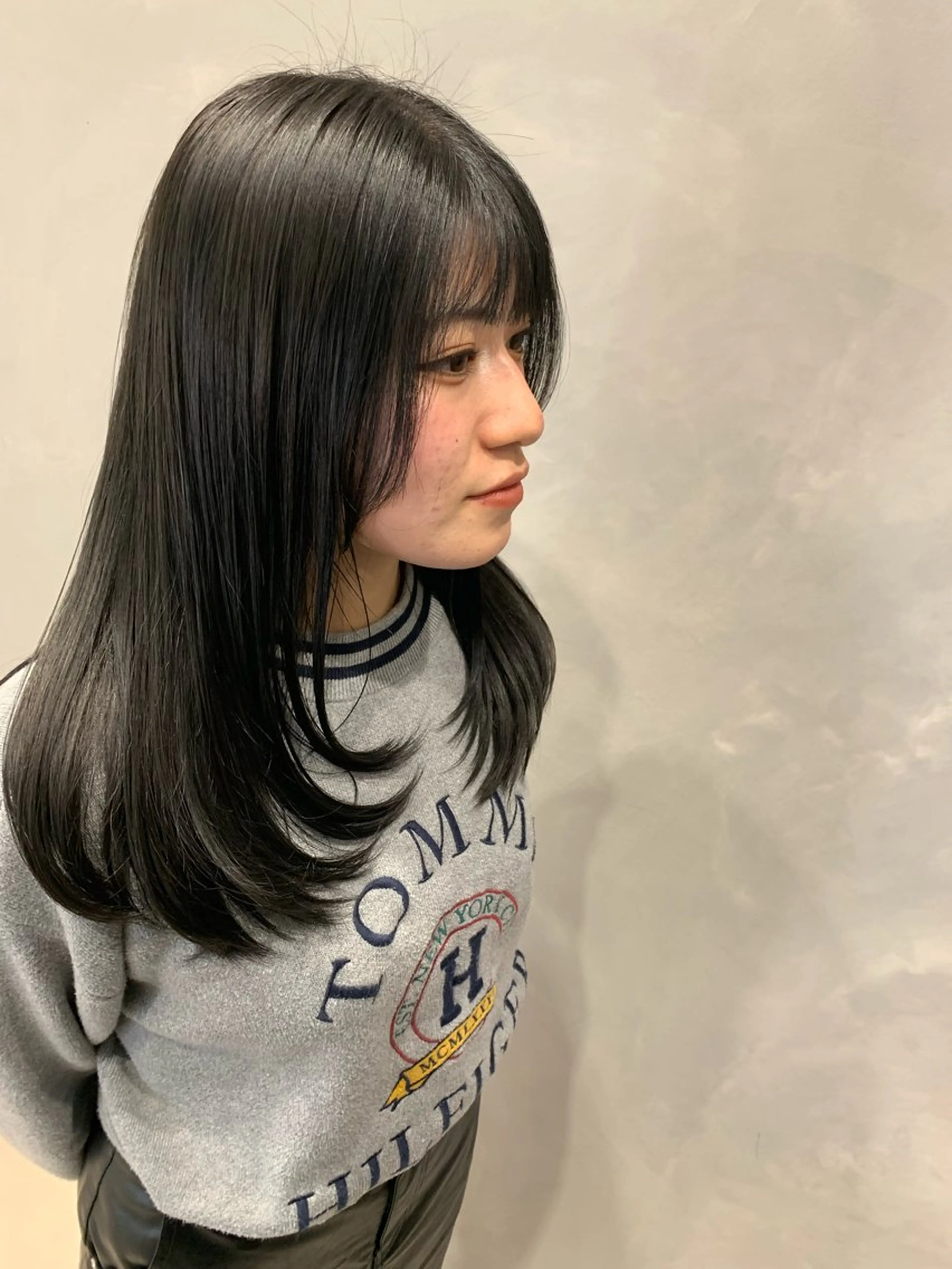 セミロング カット ヘアカラー トリートメント N°ナンバー _naoのヘアスタイル