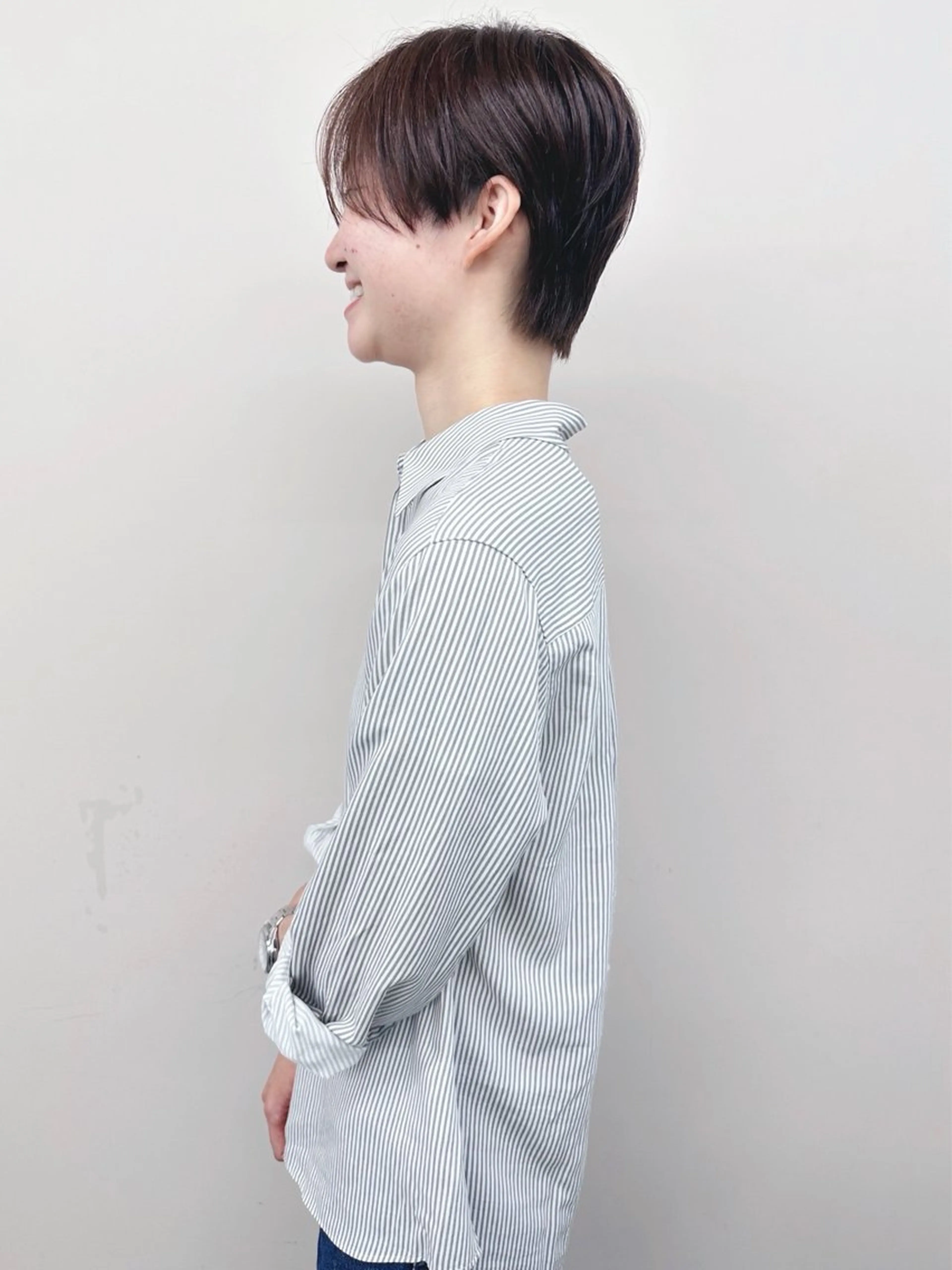 ショート とうい/パーマボブ/ くせ毛/丸みボブのヘアスタイル