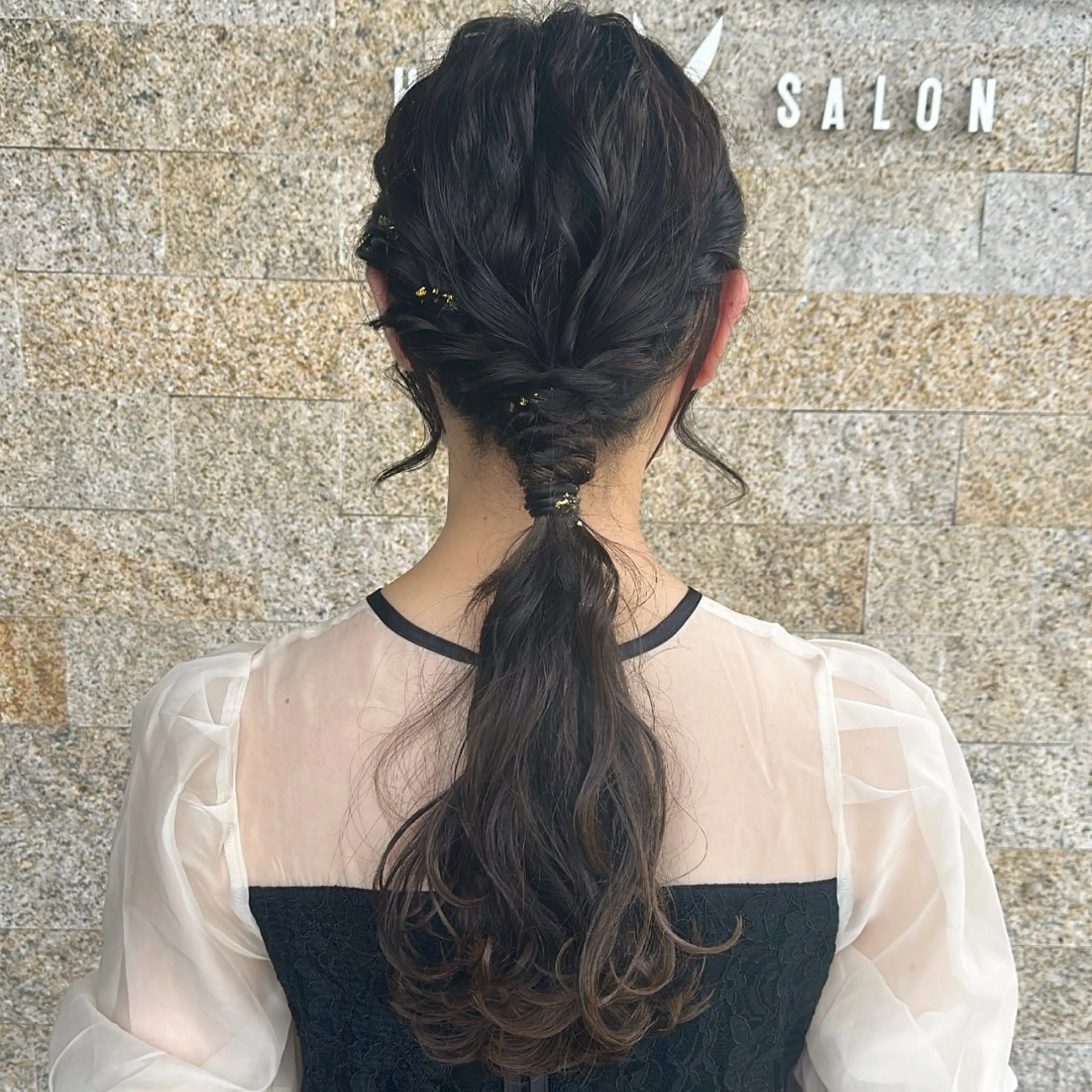 ロング ヘアアレンジ ヘアセット recipe　黒木 彩那のヘアスタイル