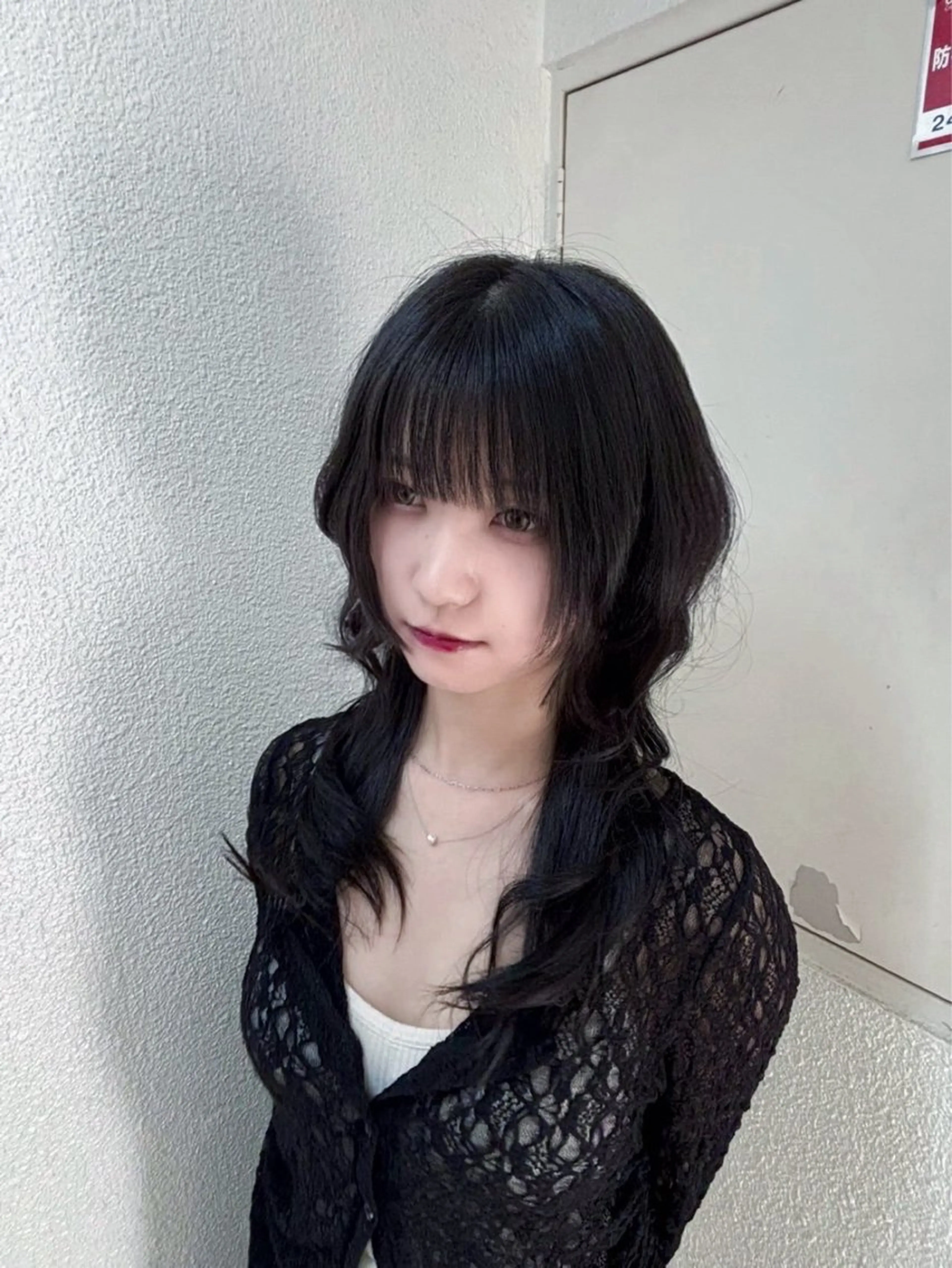 ロング ロング シャギー ウルフカット カット 戸内 悠斗のヘアスタイル