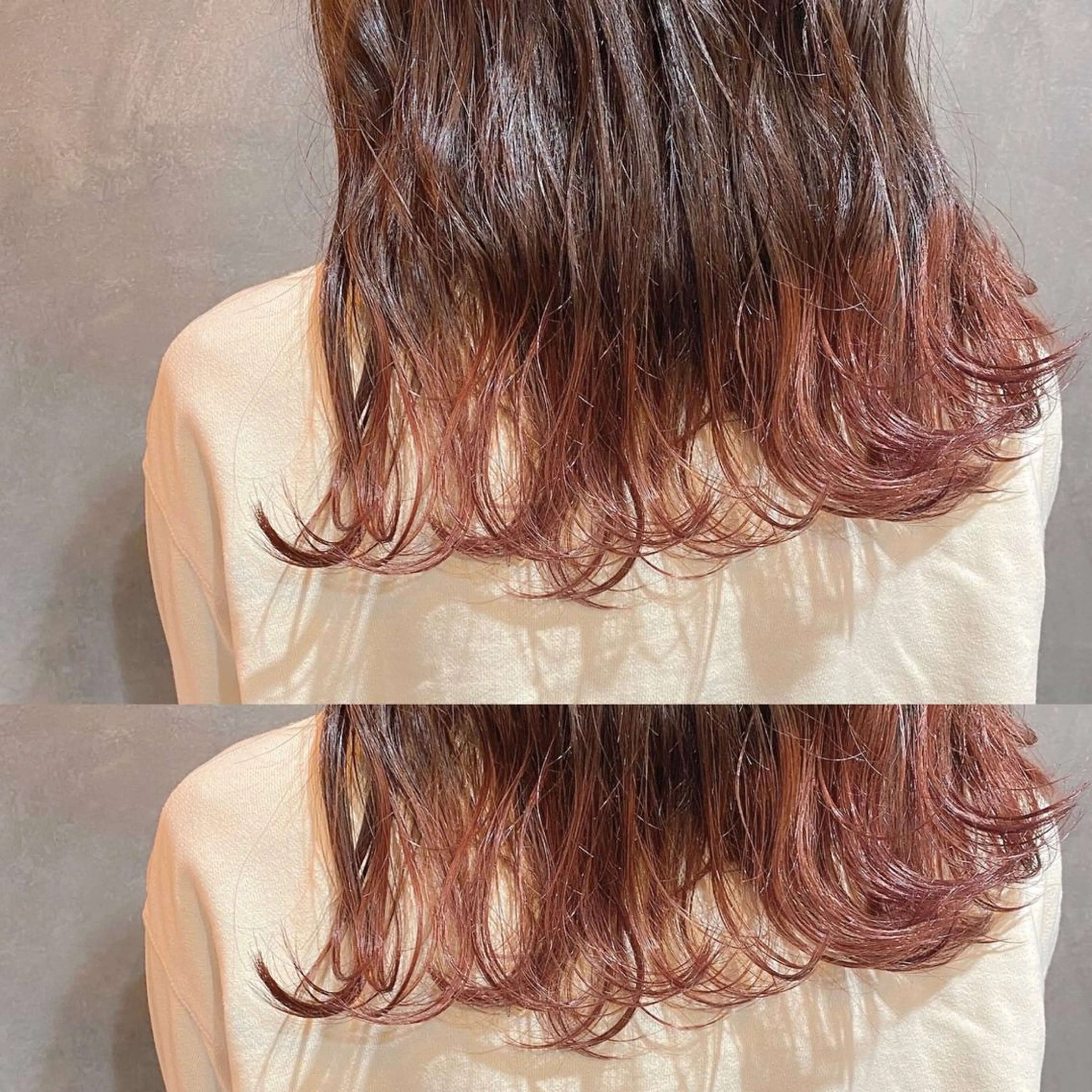 ミディアム カラー CLUTCH天王寺 西藤遥河のヘアスタイル