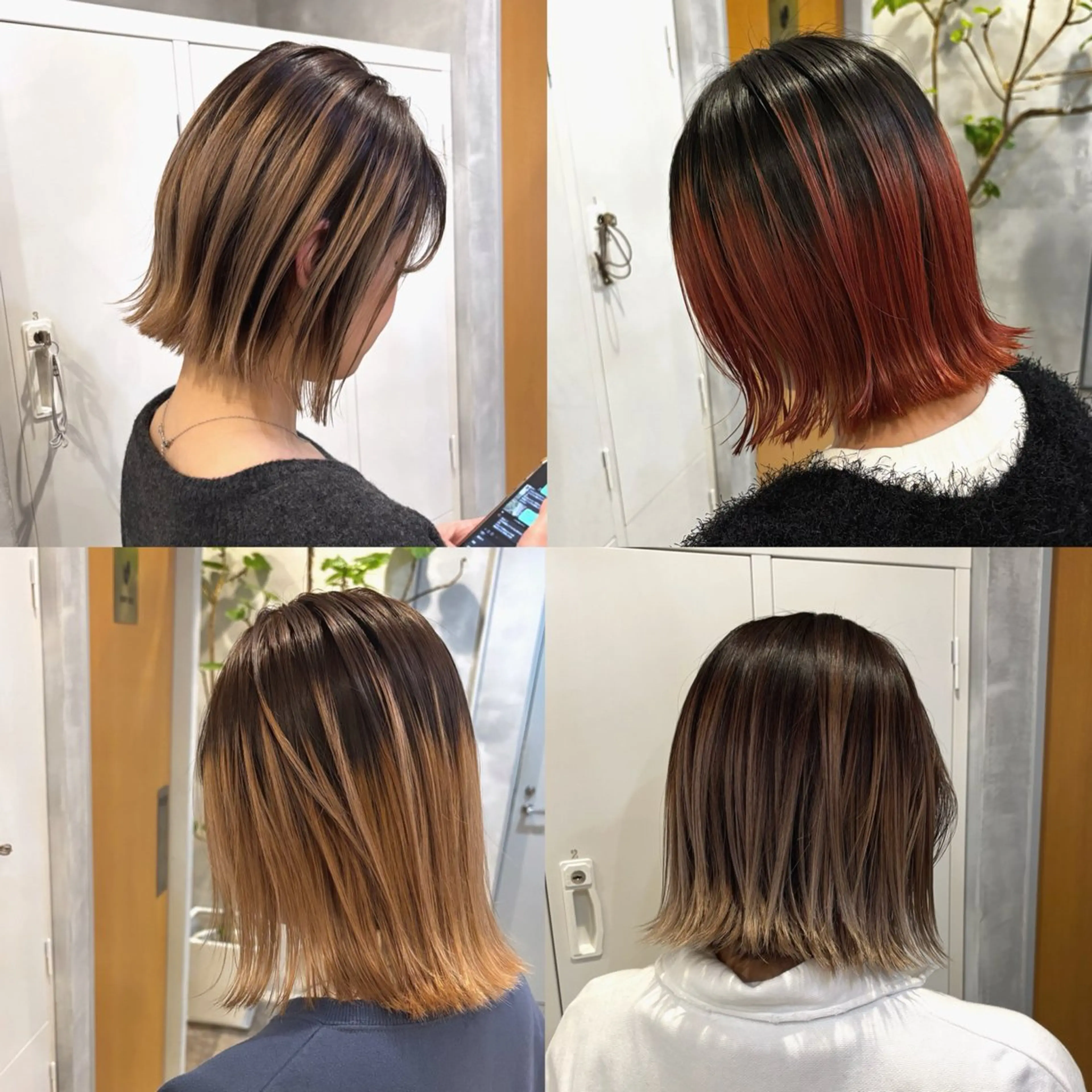 ミディアム カット ヘアカラー ﾔﾏｼﾀ ﾘﾘのヘアスタイル
