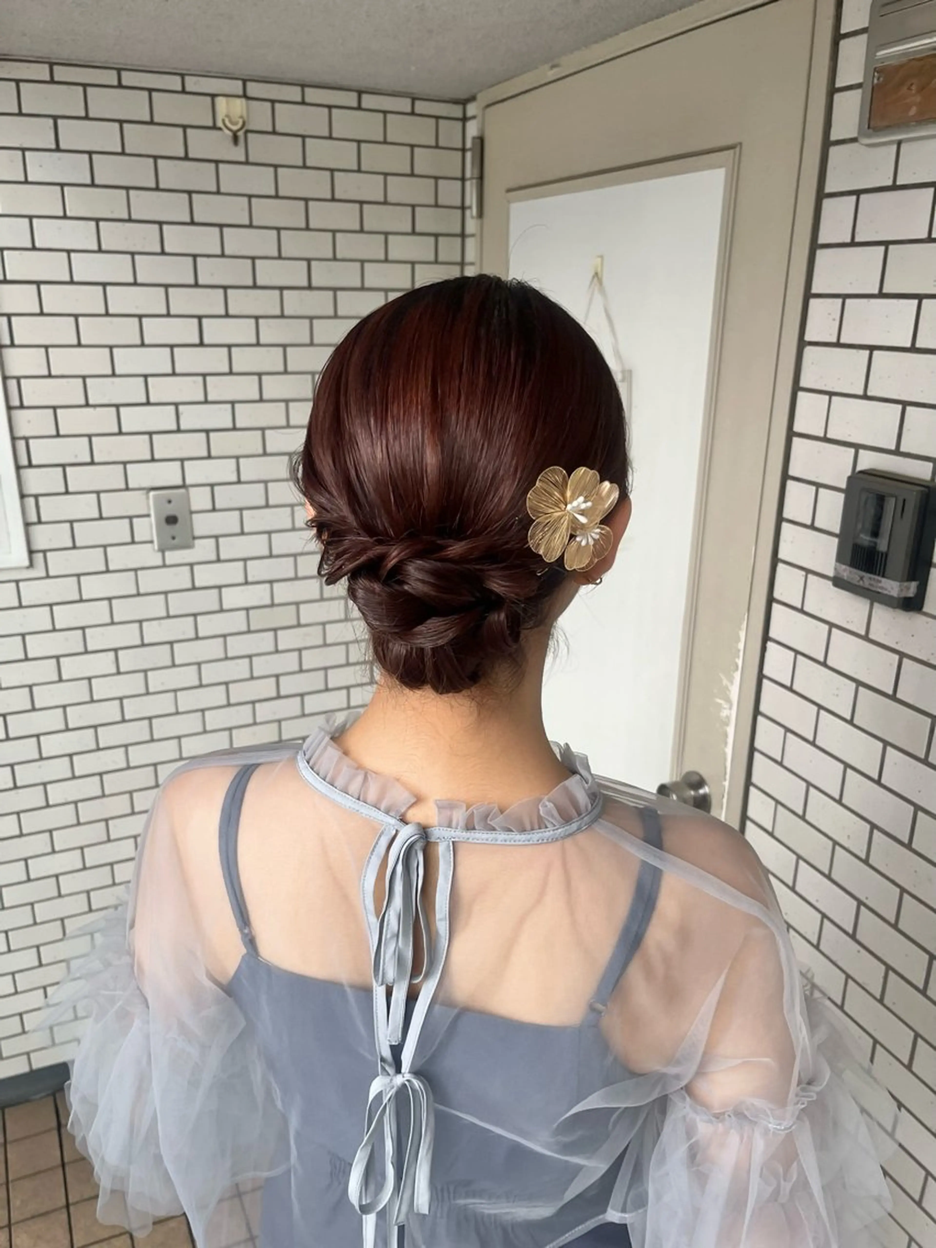 ヘアアレンジ 結婚式・ブライダル 髪飾り ヘアセット 参列 ✽ 推し活ヘア 💕ゆり🐈🐾のヘアスタイル