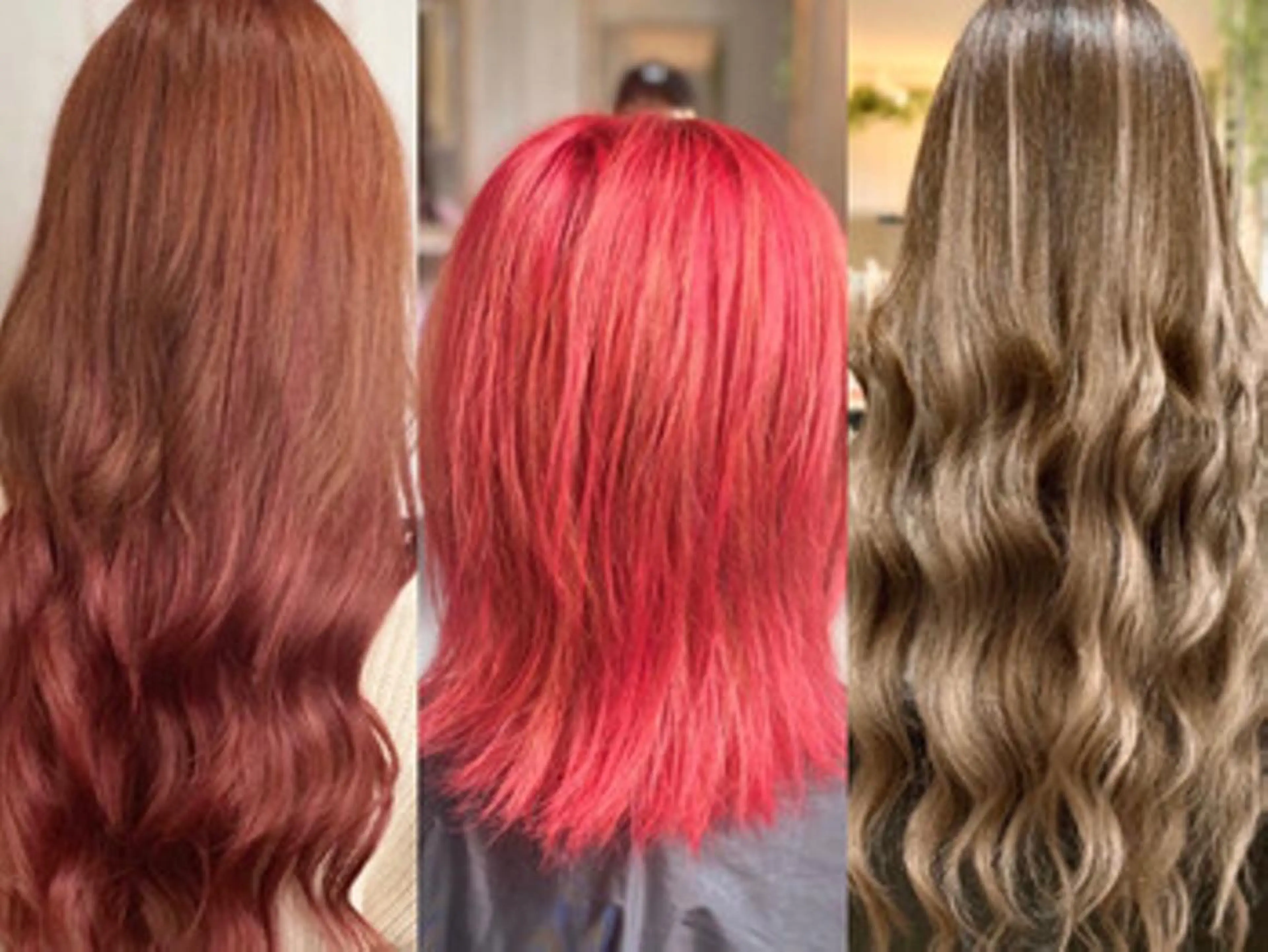 ロング カラー 大阪レミーエクステ チビ編み込みのヘアスタイル