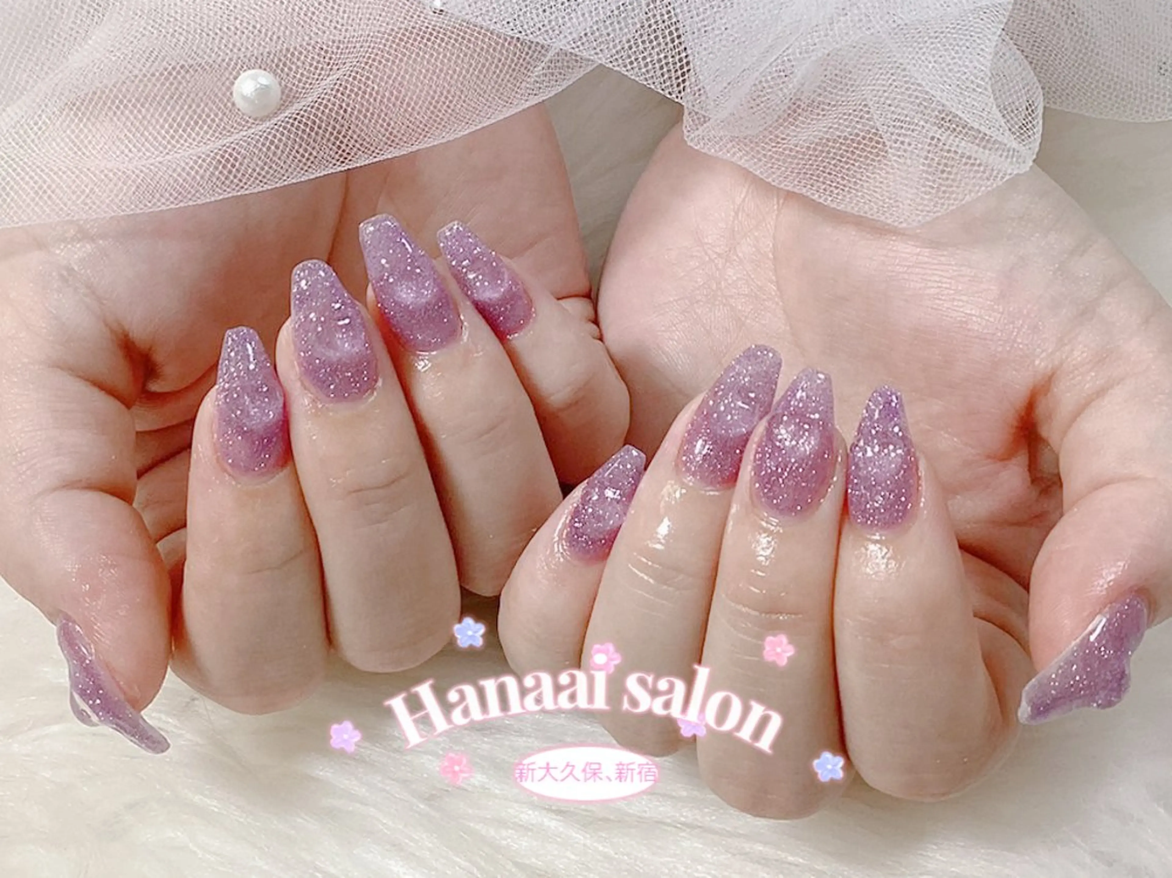 ショート ハンドネイル Hanaai Salon新大久保店のネイルデザイン