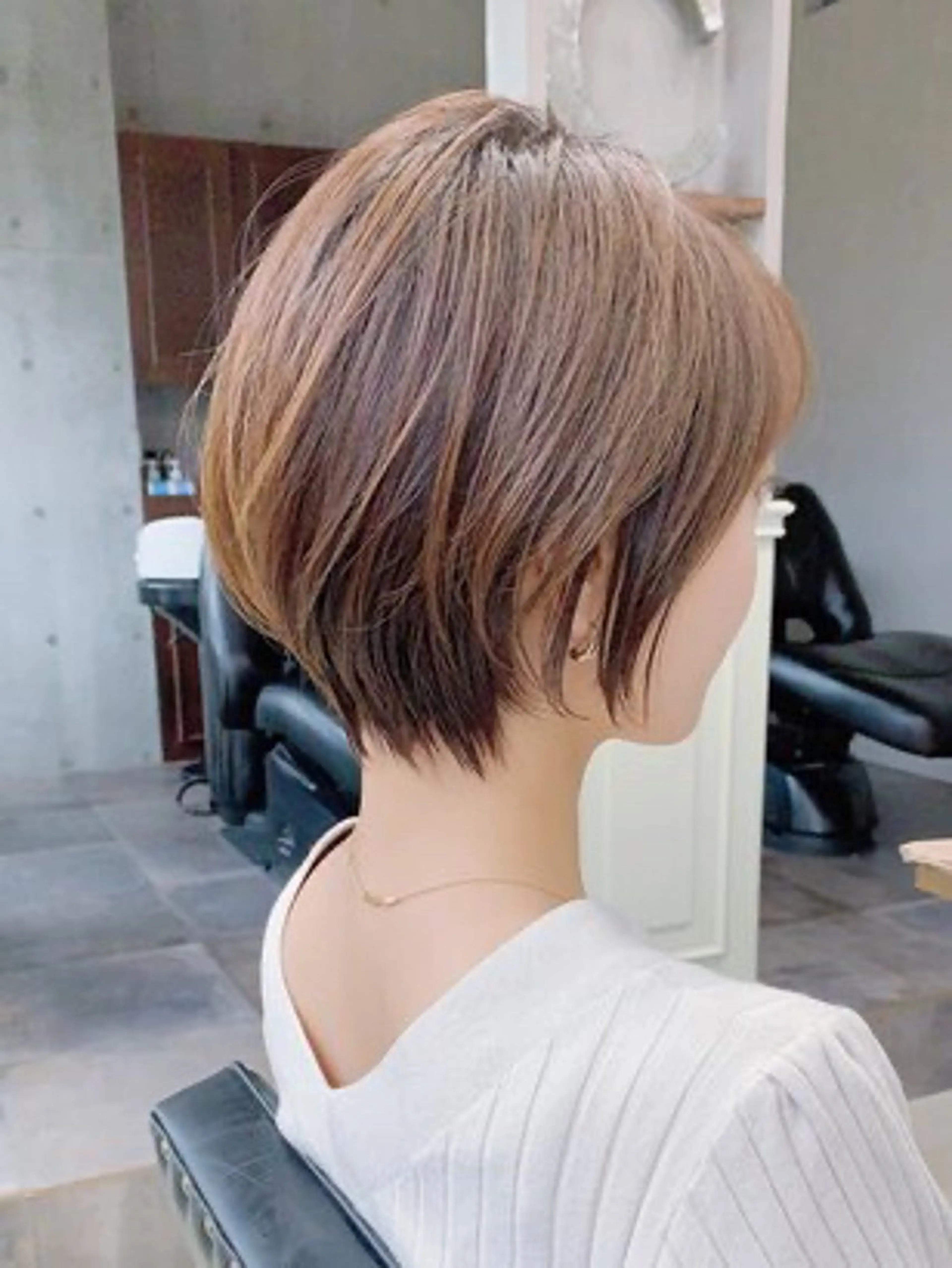 ショート ショートヘア 根本 美咲のヘアスタイル