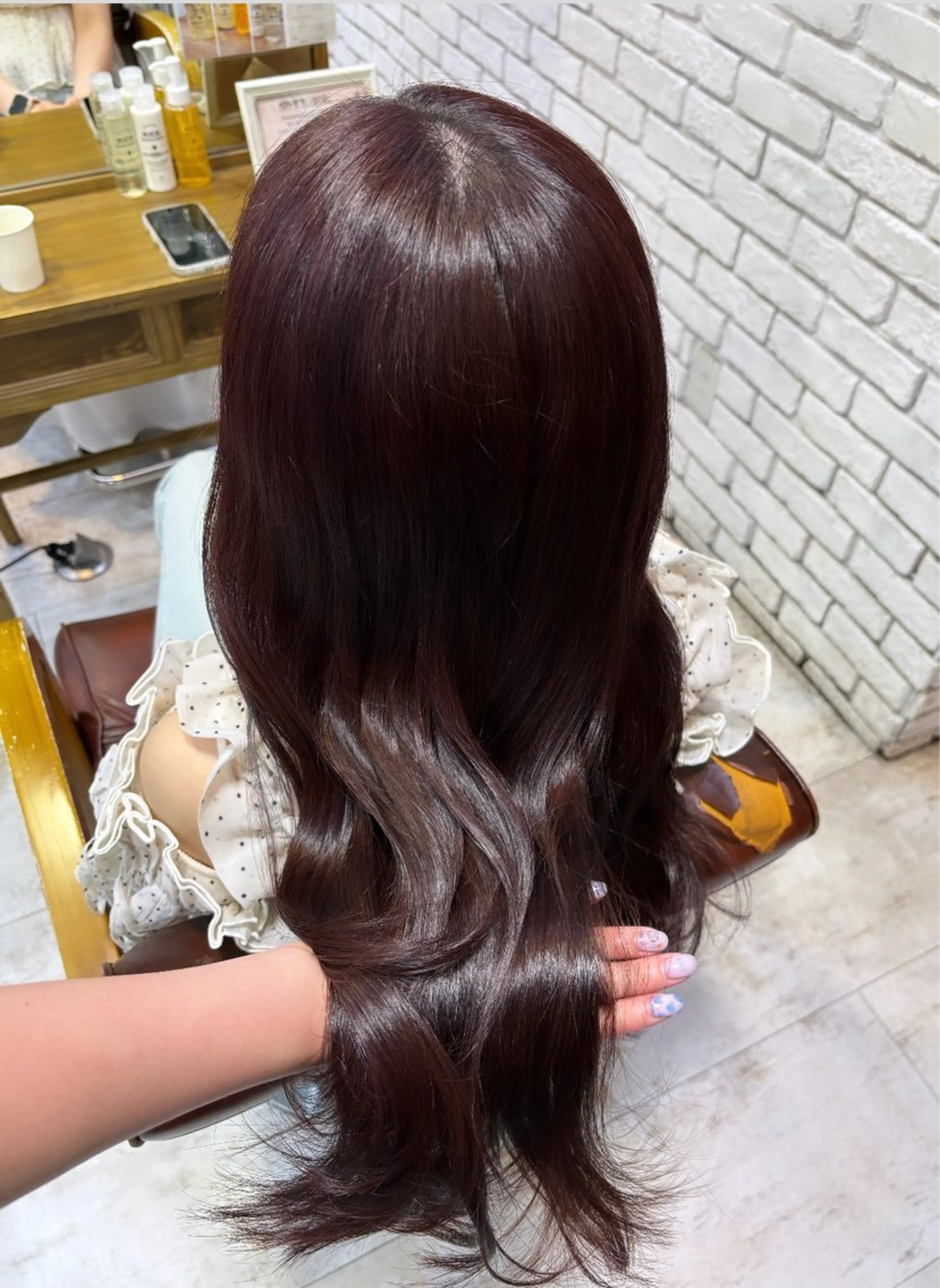 ロング ヘアカラー トリートメント 🪼艶カラー🪼 田口彩香のヘアスタイル