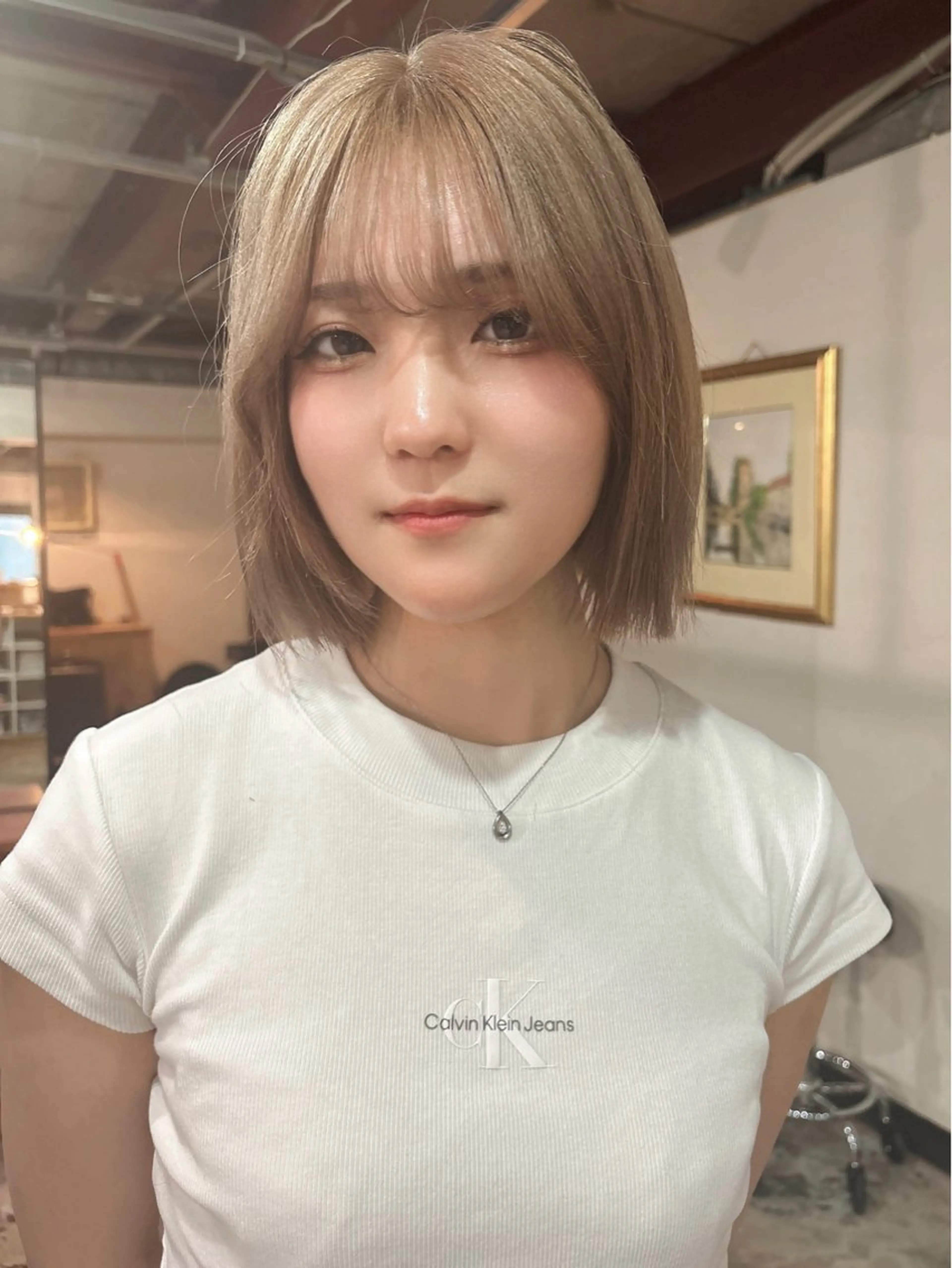 ショート カット ヘアカラー トリートメント ミルクティーブラウン /副店長YUTOのヘアスタイル