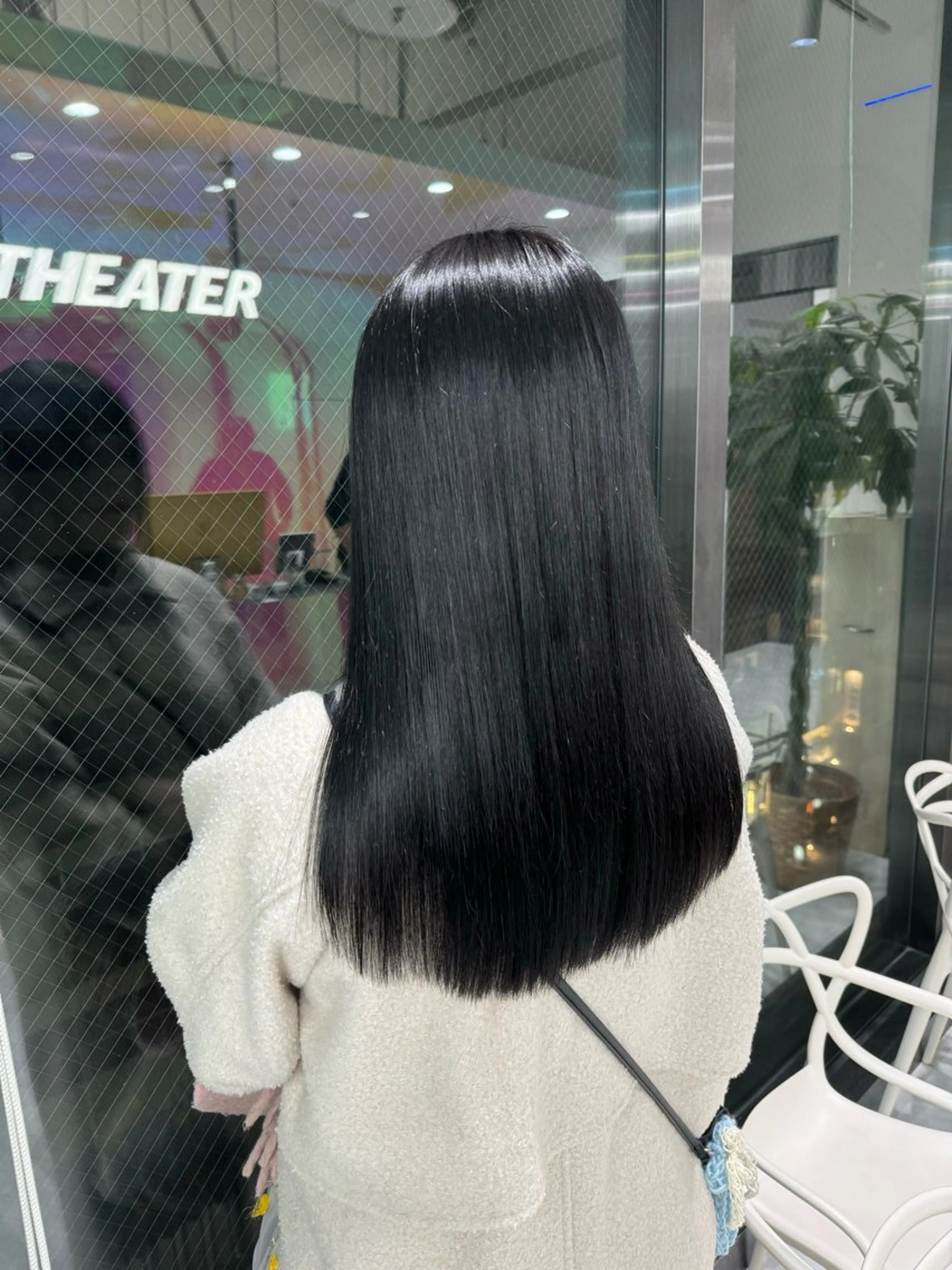 ロング カラー 黒髪 ブルーカラー ブルーブラック カット ヘアカラー トリートメント ヘアセット ♡ブリーチカラー♡ Mirioのヘアスタイル