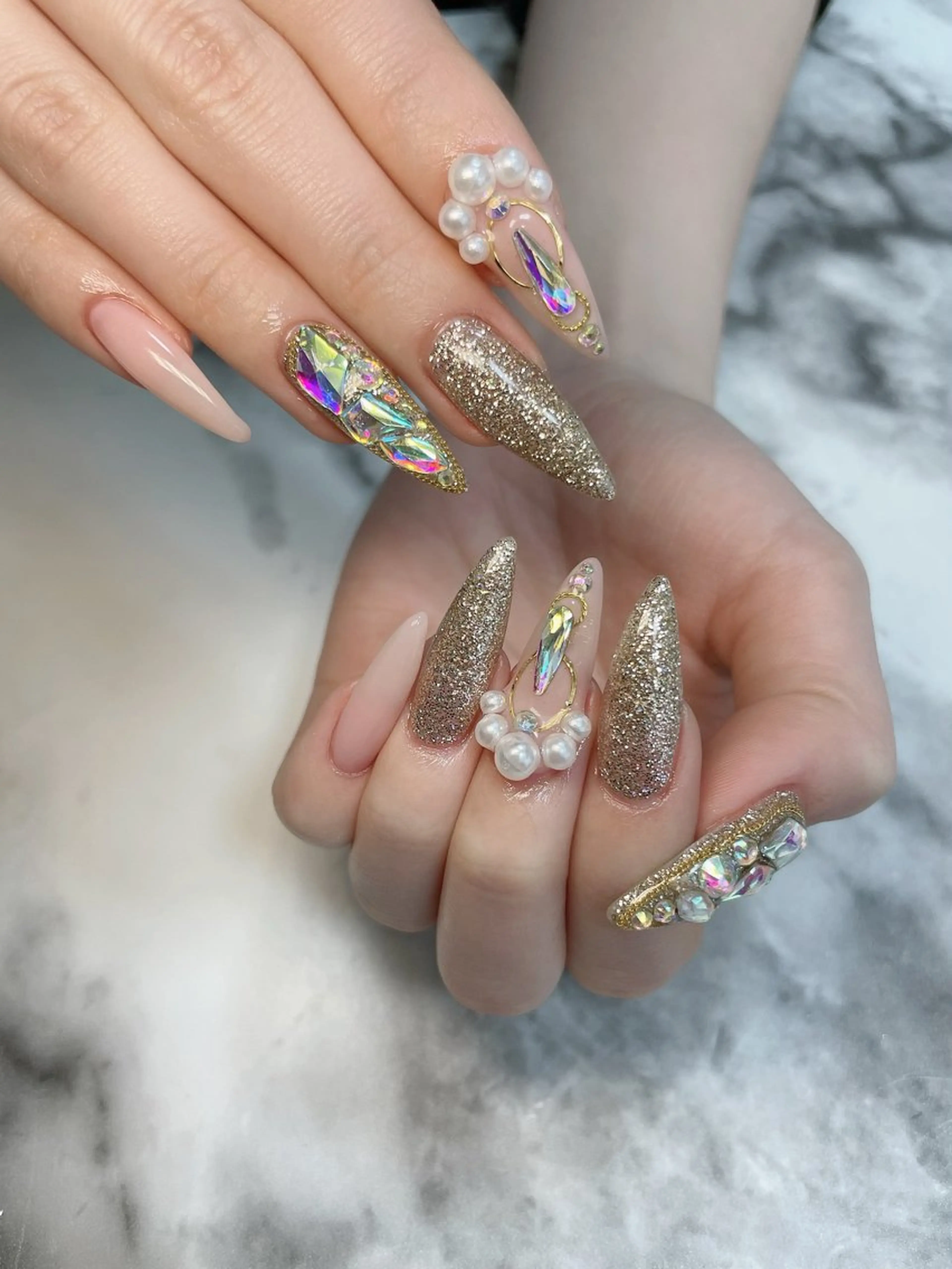 ネイル ロングネイル ハンドネイル Kayo nailのネイルデザイン