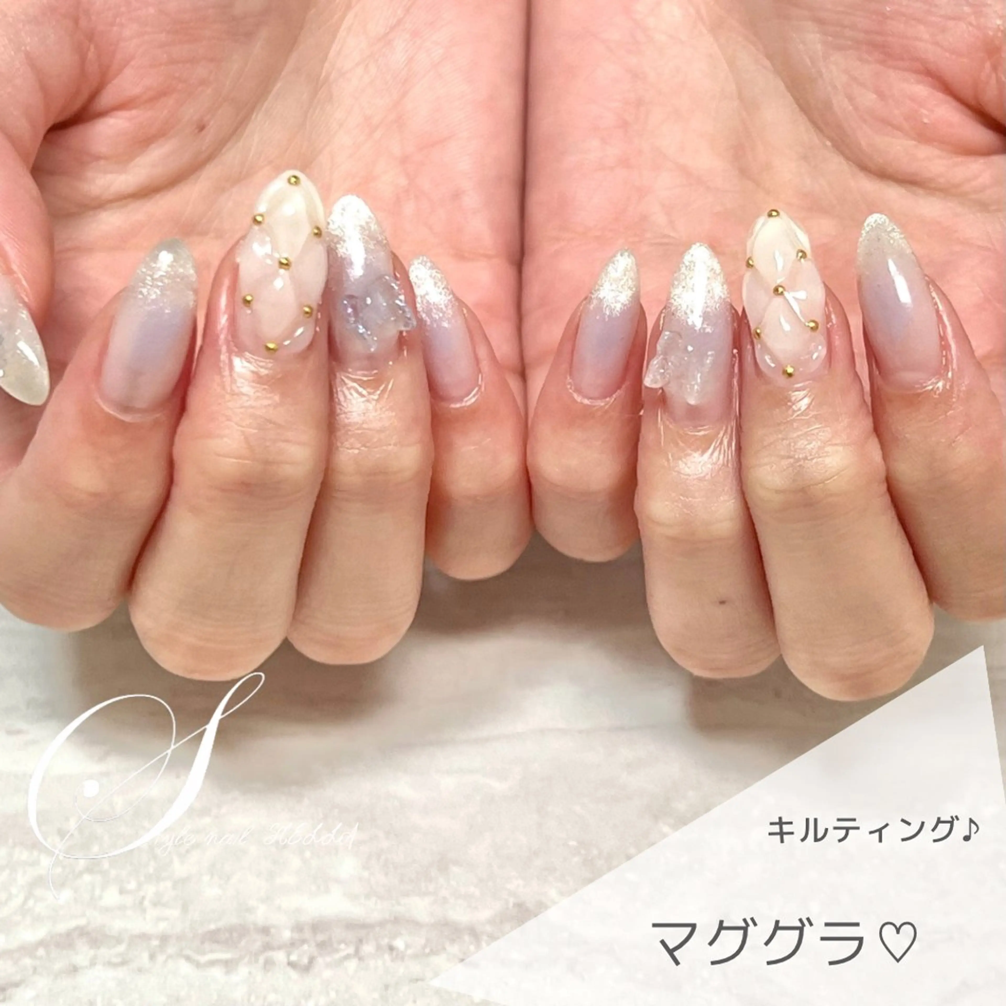 ネイル グラデーション ハンドネイル ステラ marikominoのネイルデザイン