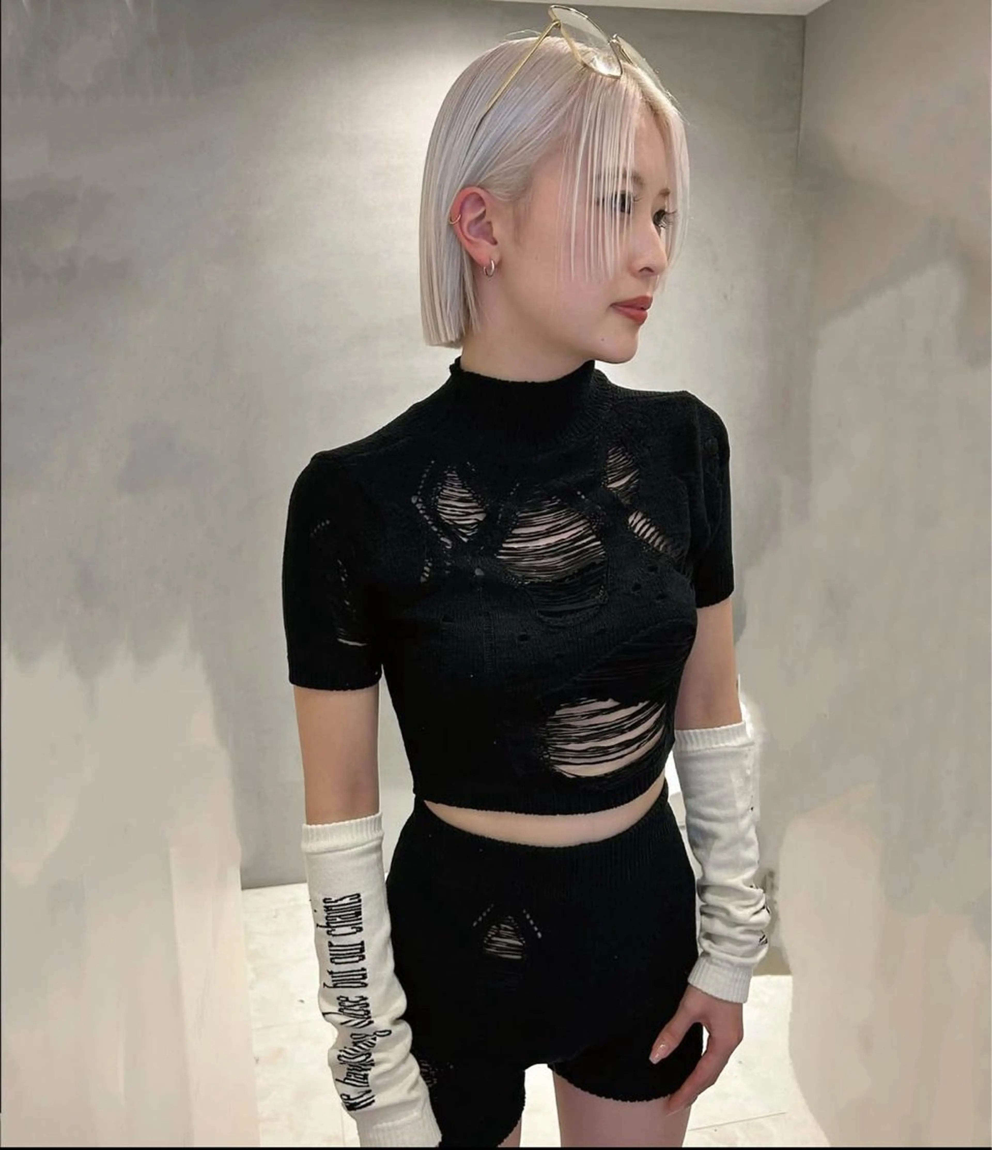 ショート カラー ヘアカラー トリートメント pele 梅田所属・PELEハイトーン shinobuのヘアスタイル