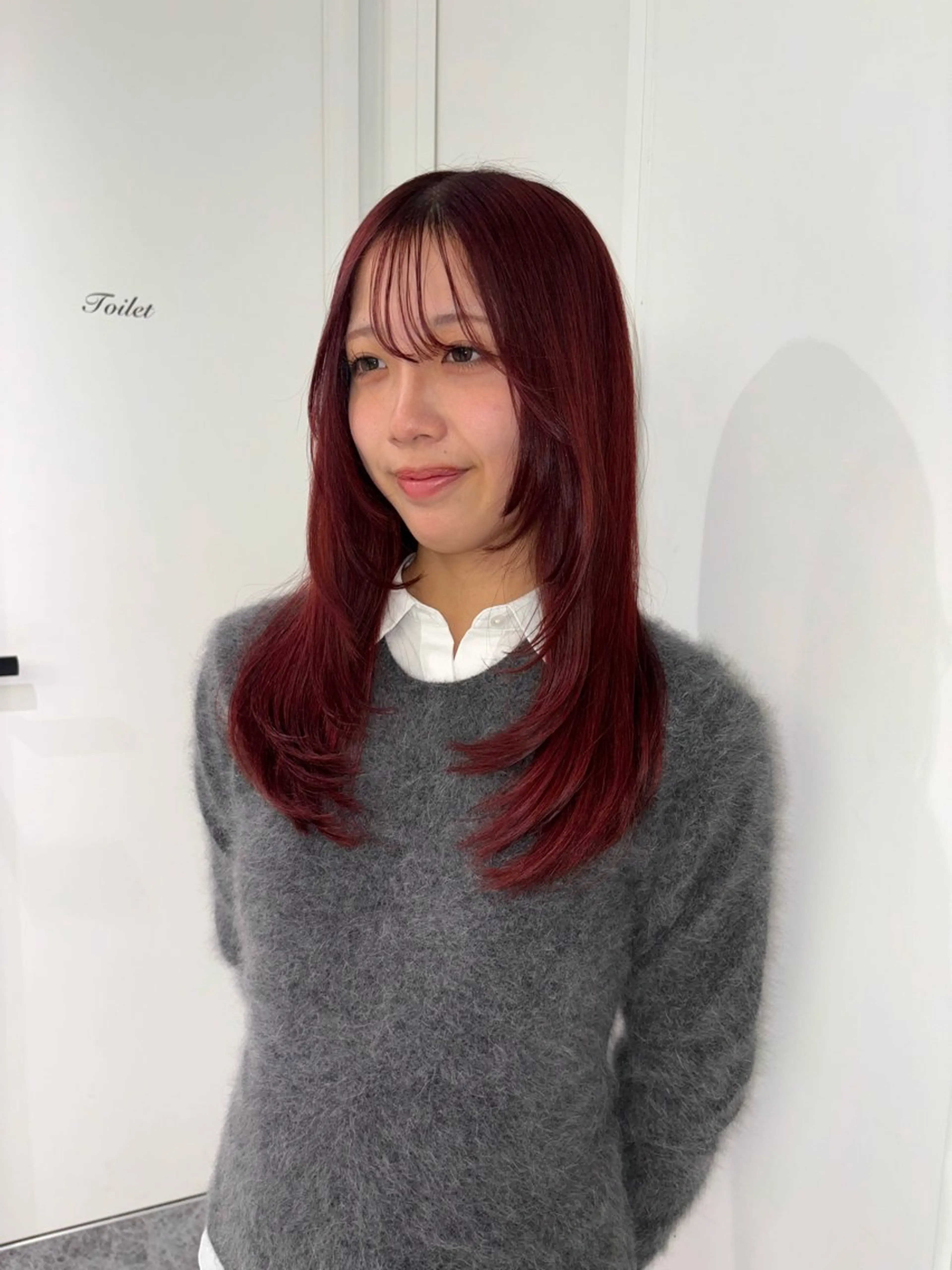 ミディアム カット ヘアカラー ハイトーン/ネイル カナコ🫧のヘアスタイル