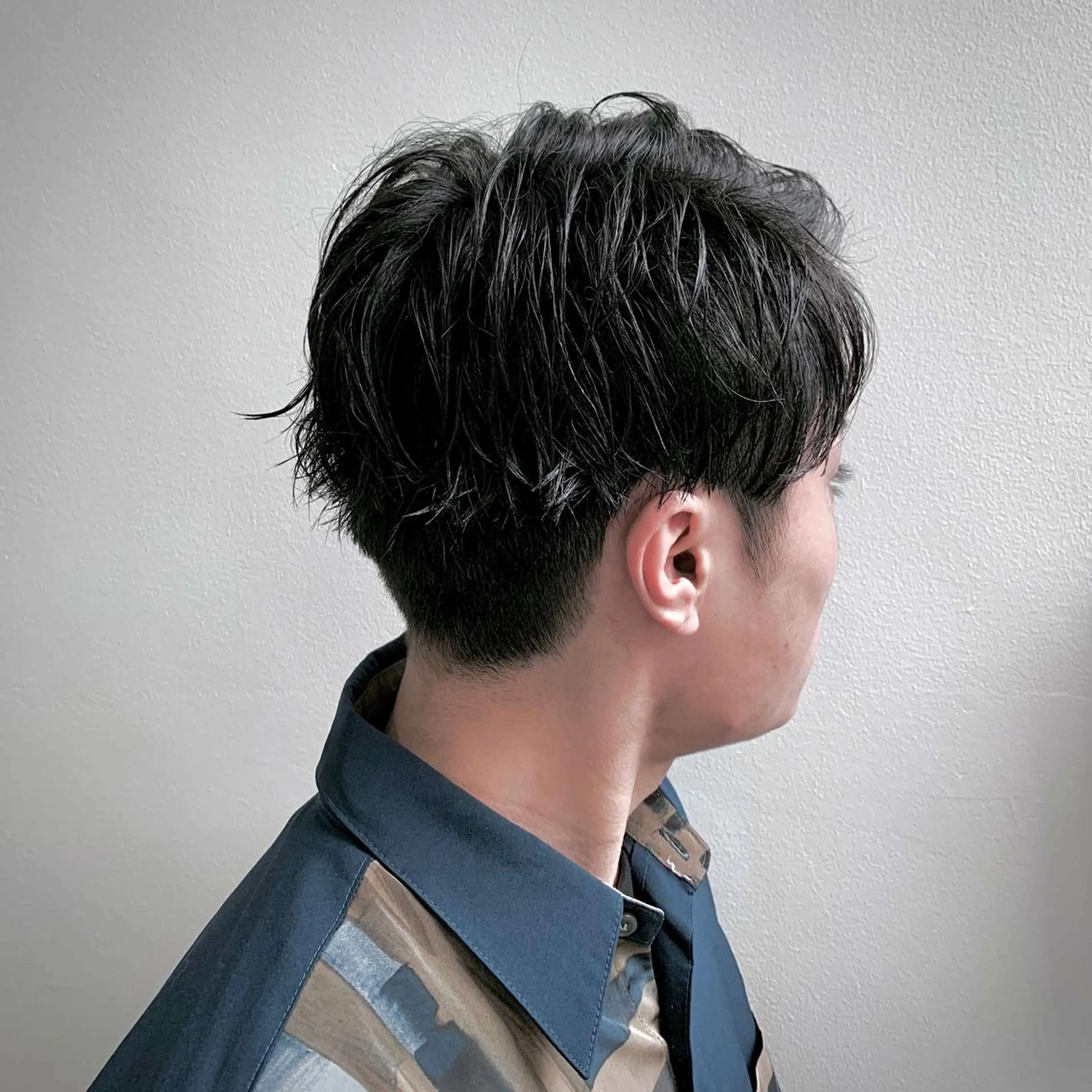 ミディアム パーマ メンズ HIROGINZA ヒロ銀座 青山所属・マツオ リュウホウ🐉のヘアスタイル