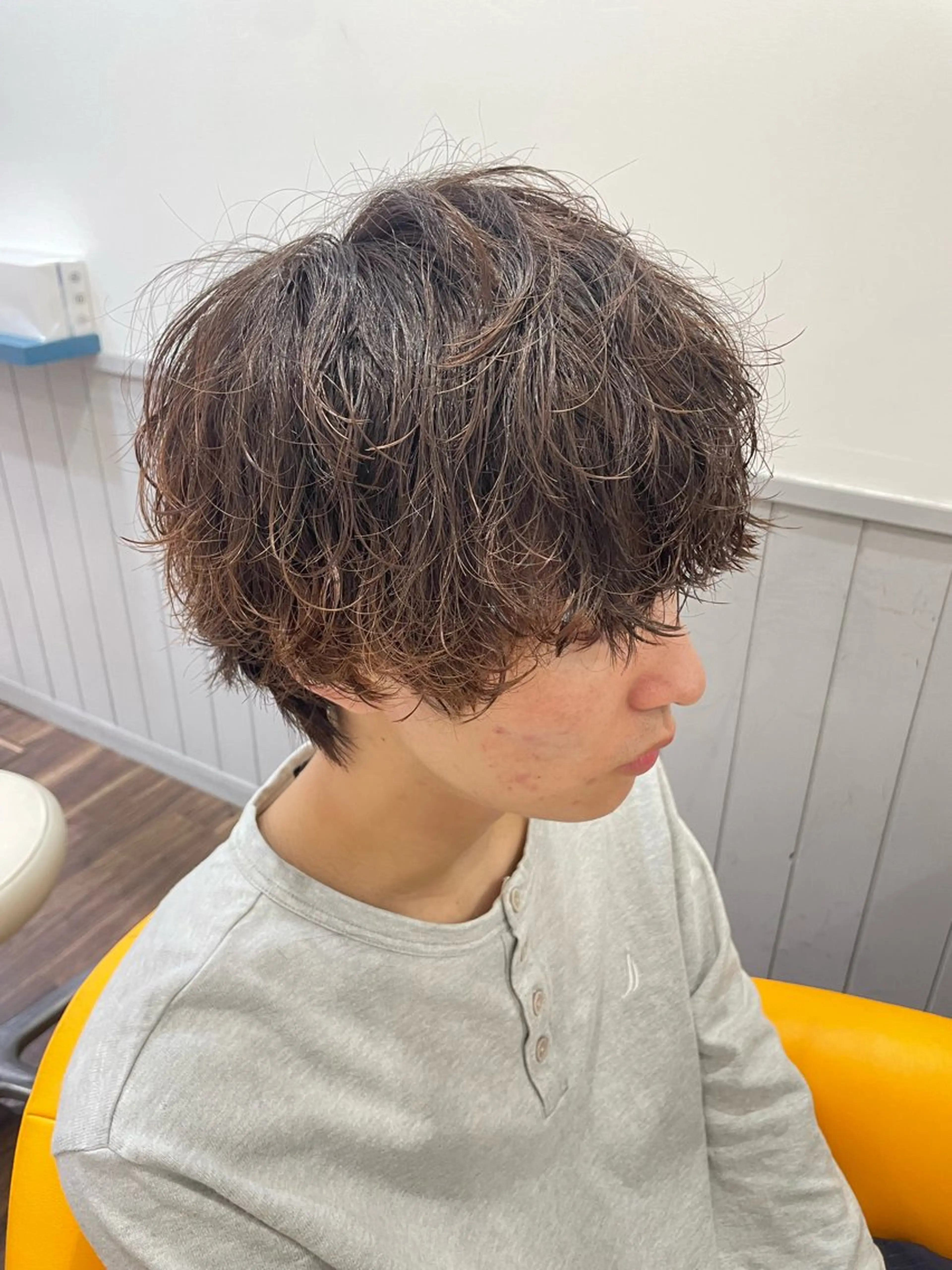 メンズカット+ナチュラルパーマの写真