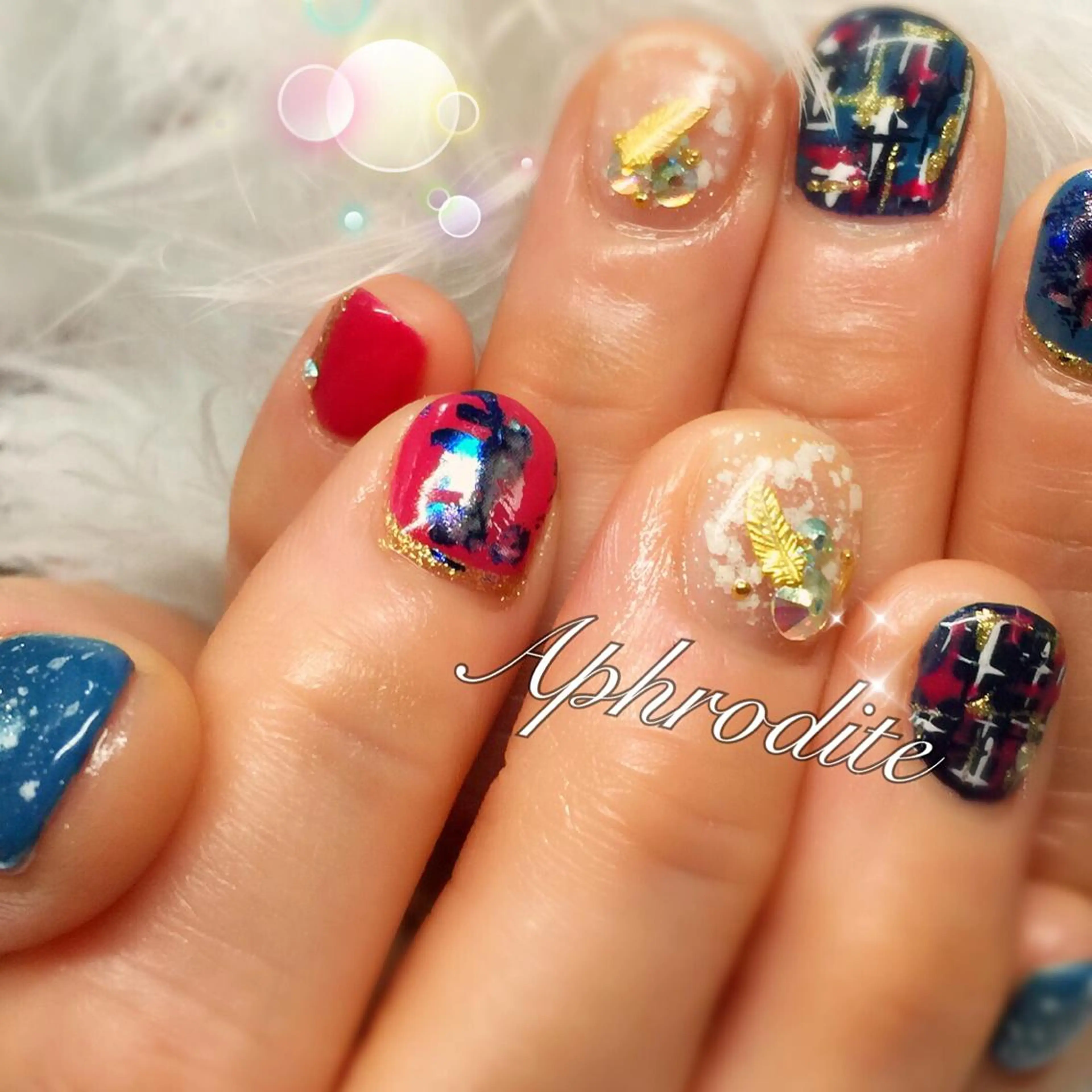 ネイル アートネイル ジェルネイル APHRODITE Nagisaのネイルデザイン