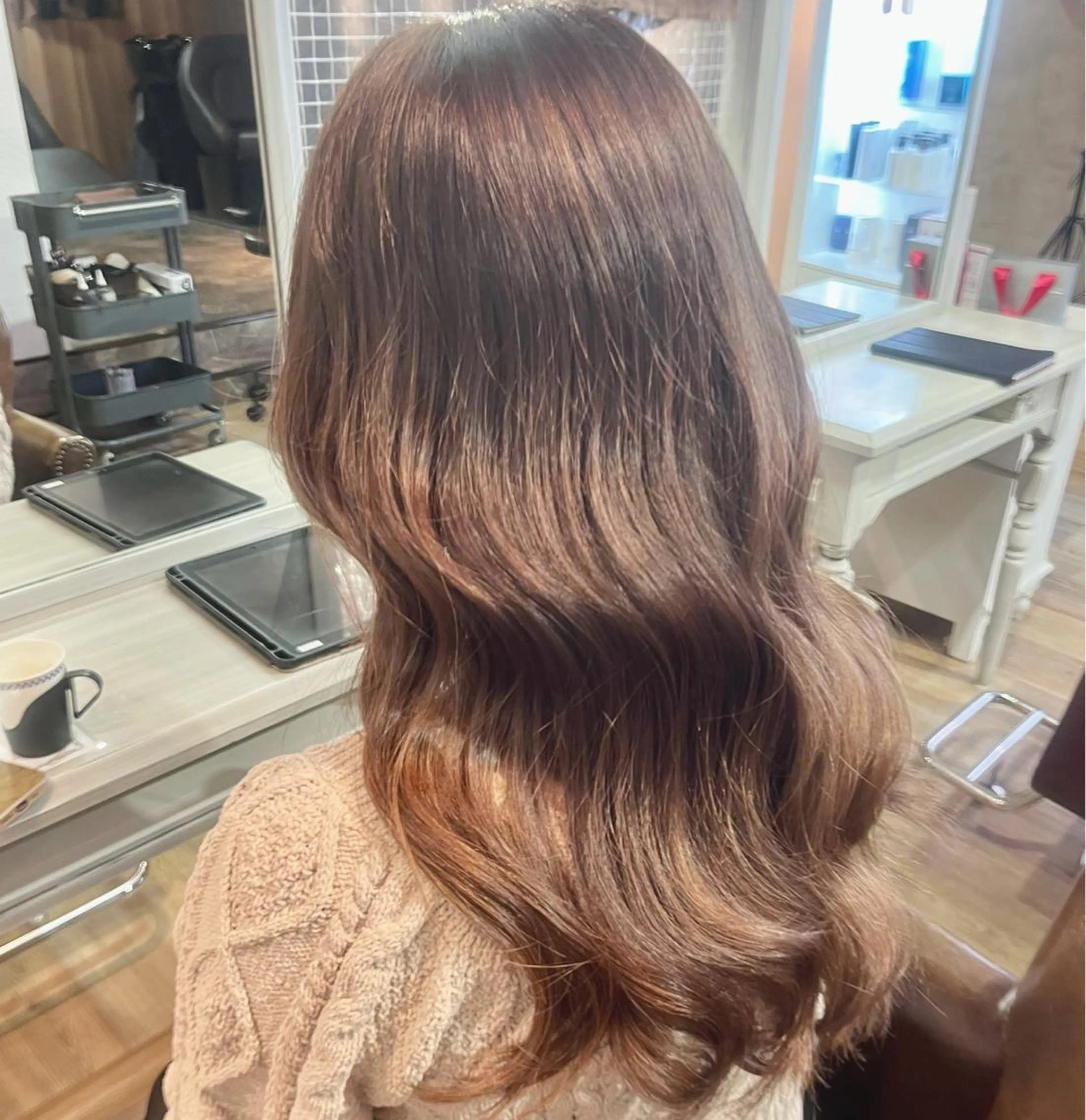 ロング カラー ヘアカラー トリートメント ハイーンカラー/外国 人風カラー/ミノリのヘアスタイル