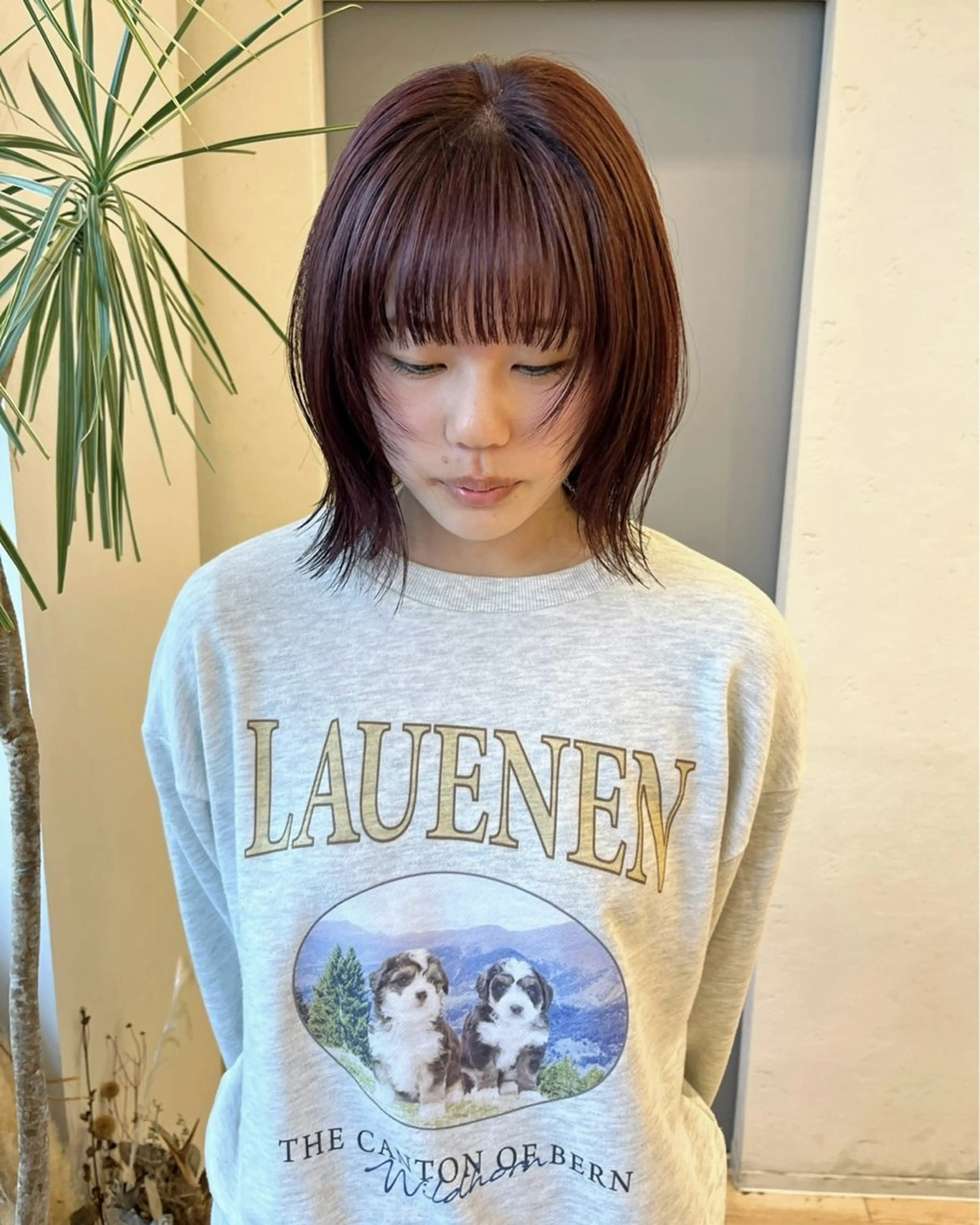 ミディアム 吉原 由菜のヘアスタイル