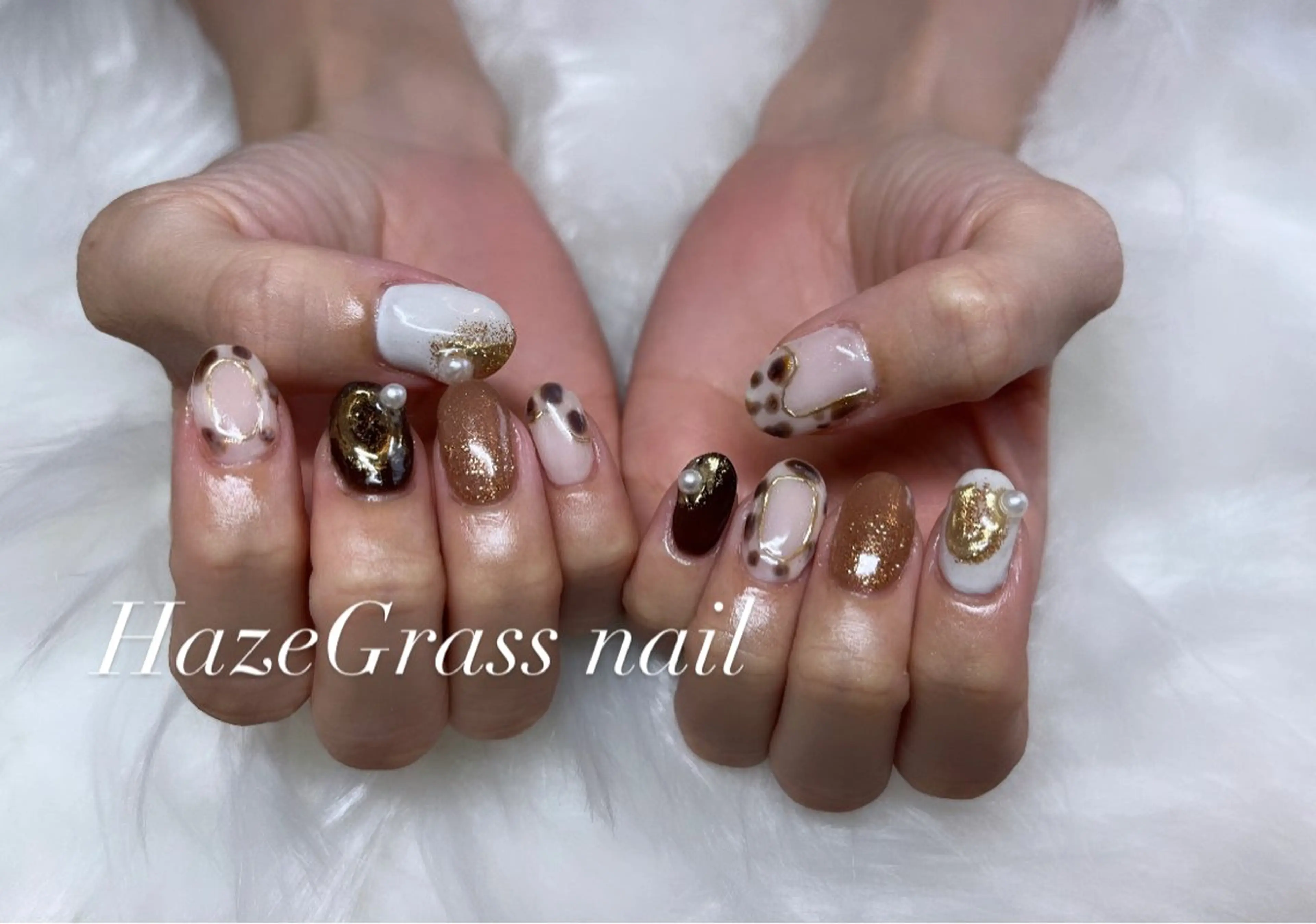 ミディアム HazeGrass NAILのネイルデザイン