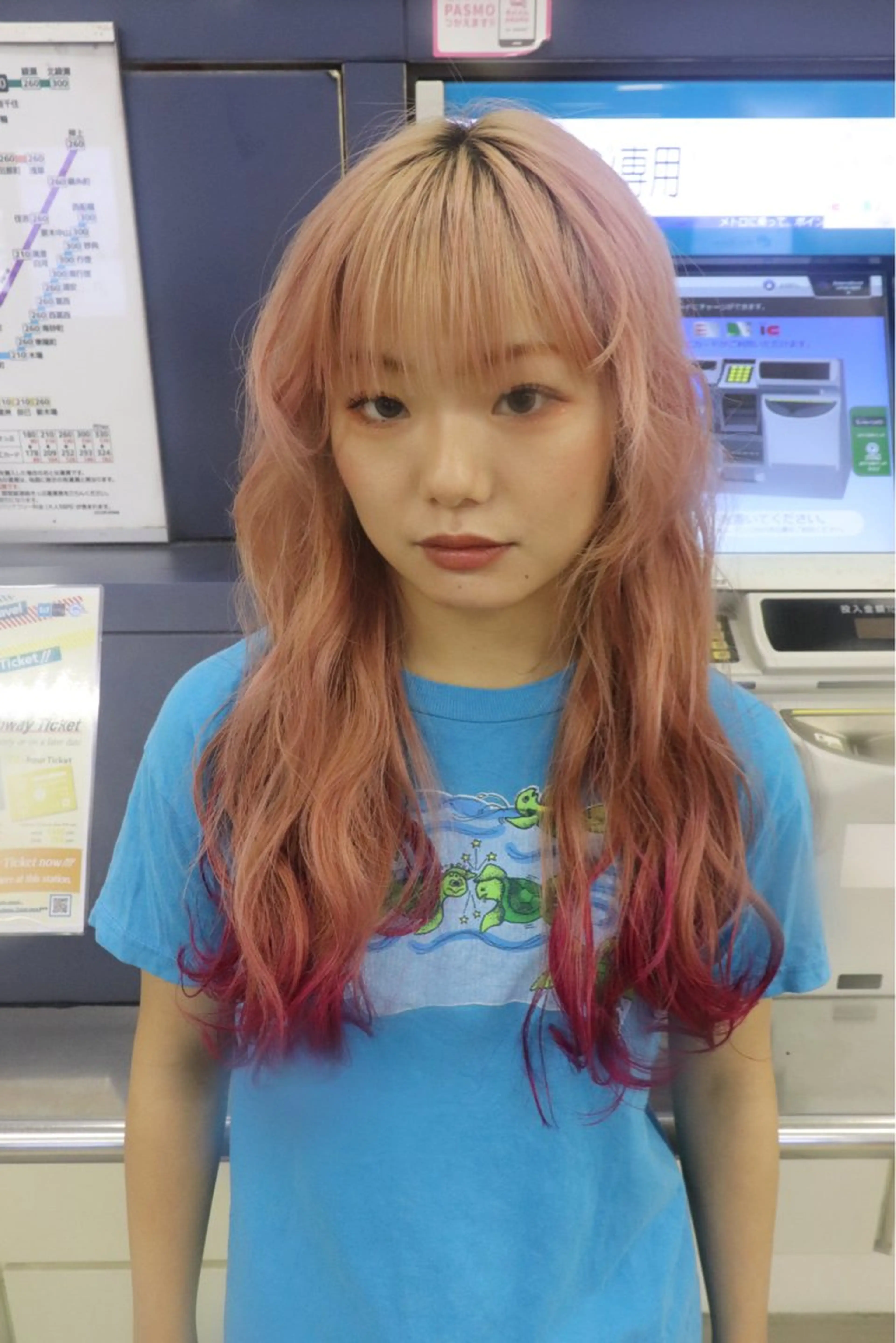 セミロング カラー ヘアアレンジ ヘアカラー @kyoniyy KYONIのヘアスタイル