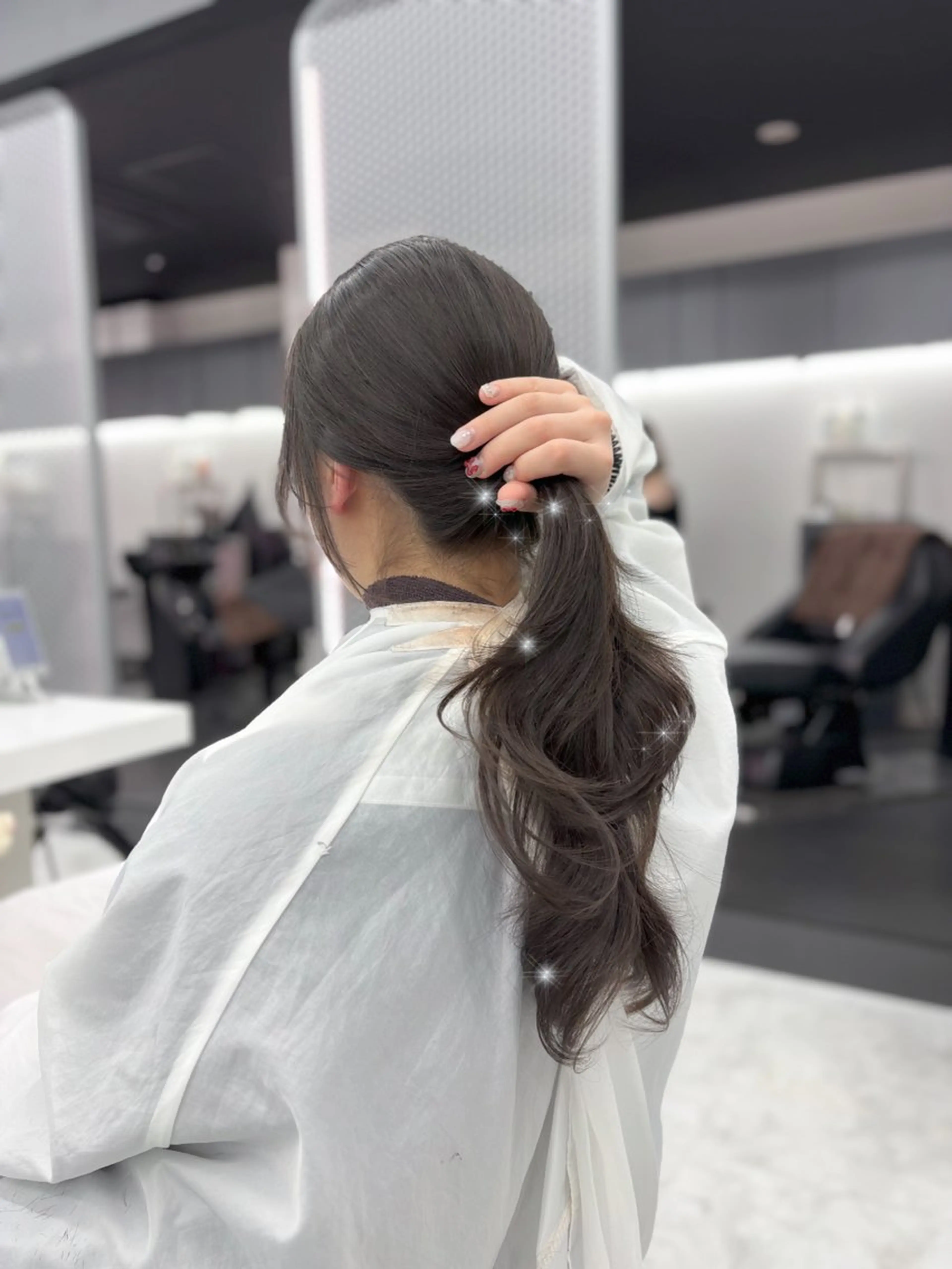 ロング カラー 表参道ハッシュカット レイヤー/リノンのヘアスタイル