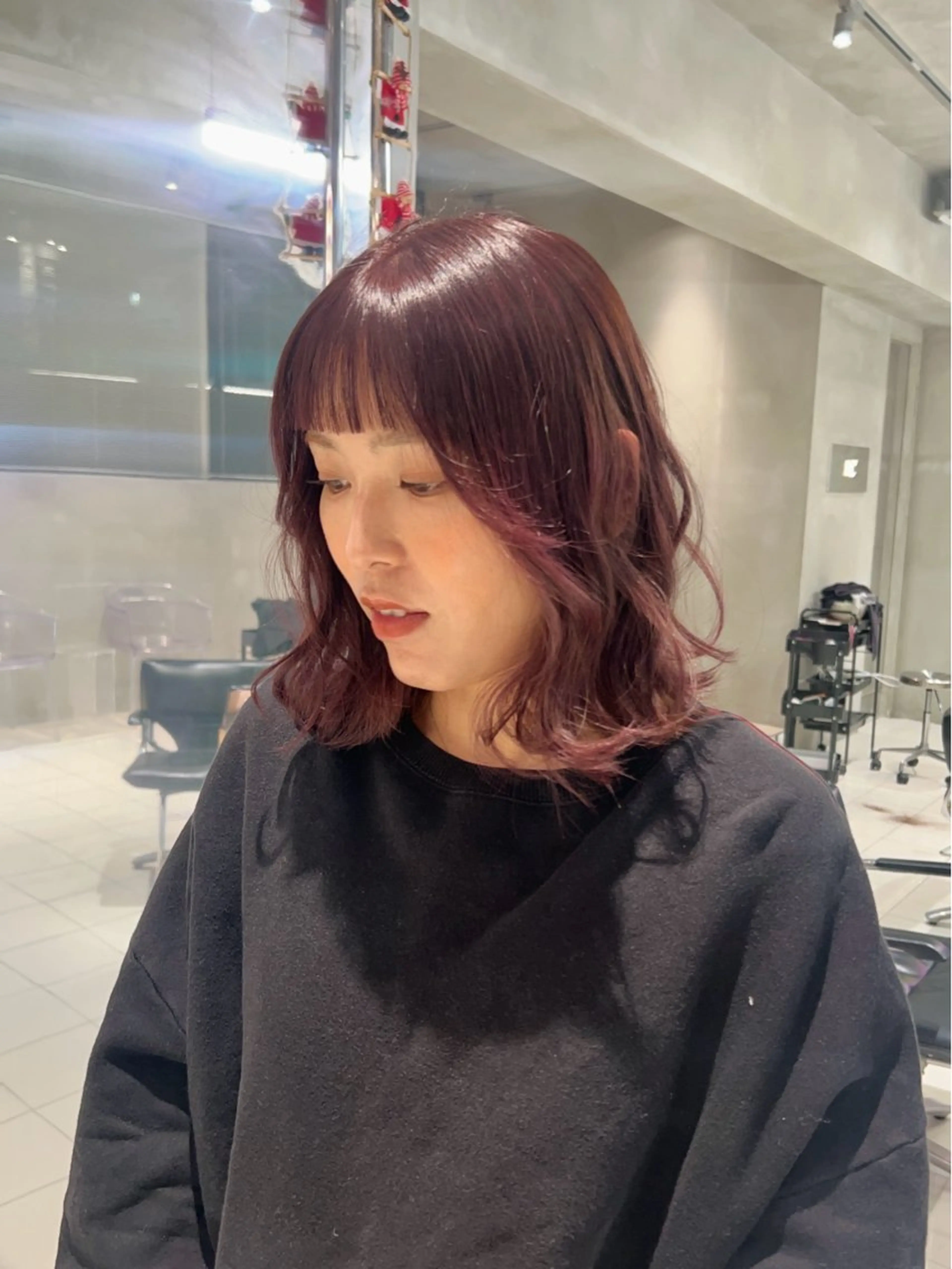 カラー ヘアカラー くすみカラー ボブ / SEINAᯓ★のヘアスタイル