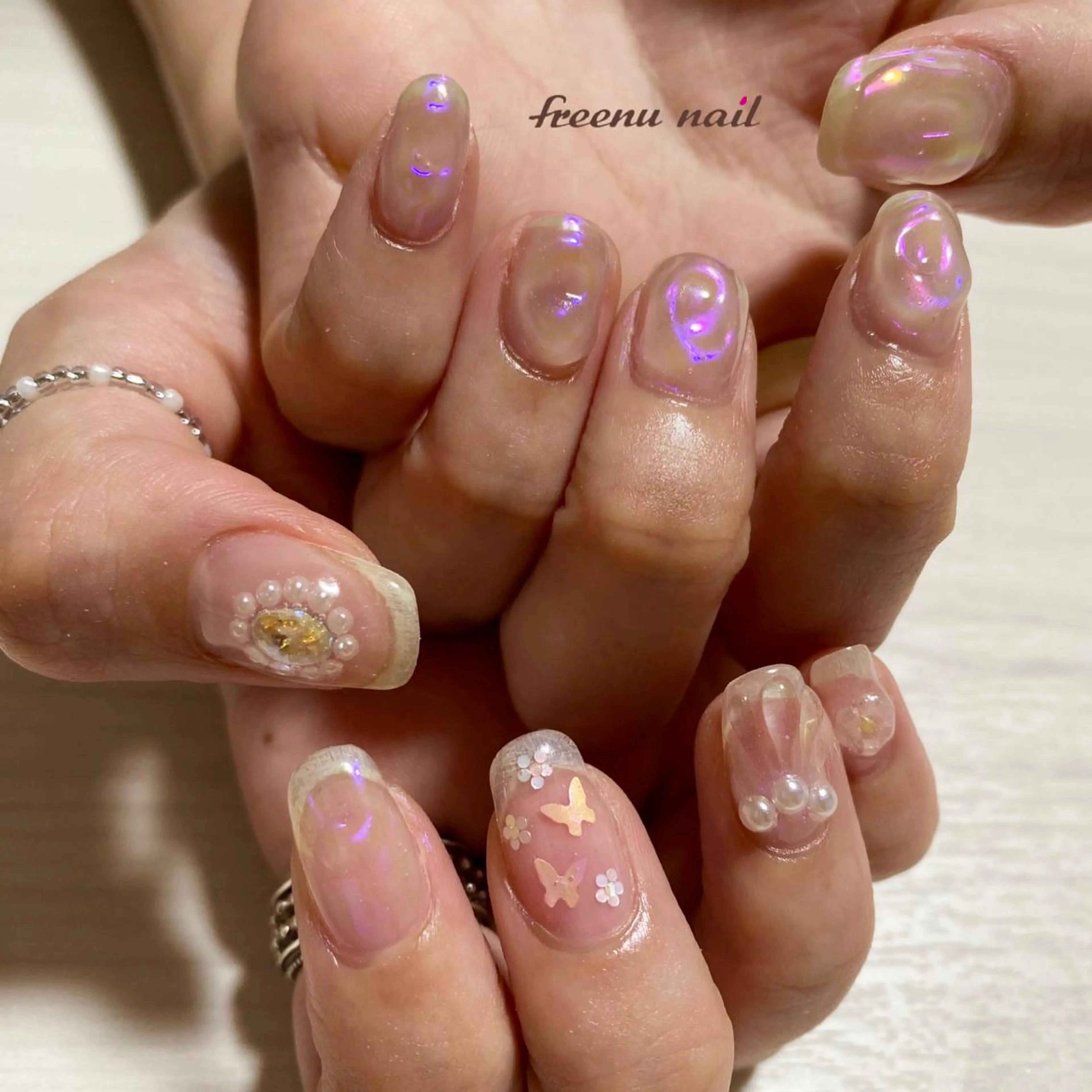 ネイル クリアネイル freenu nail【24H】のネイルデザイン