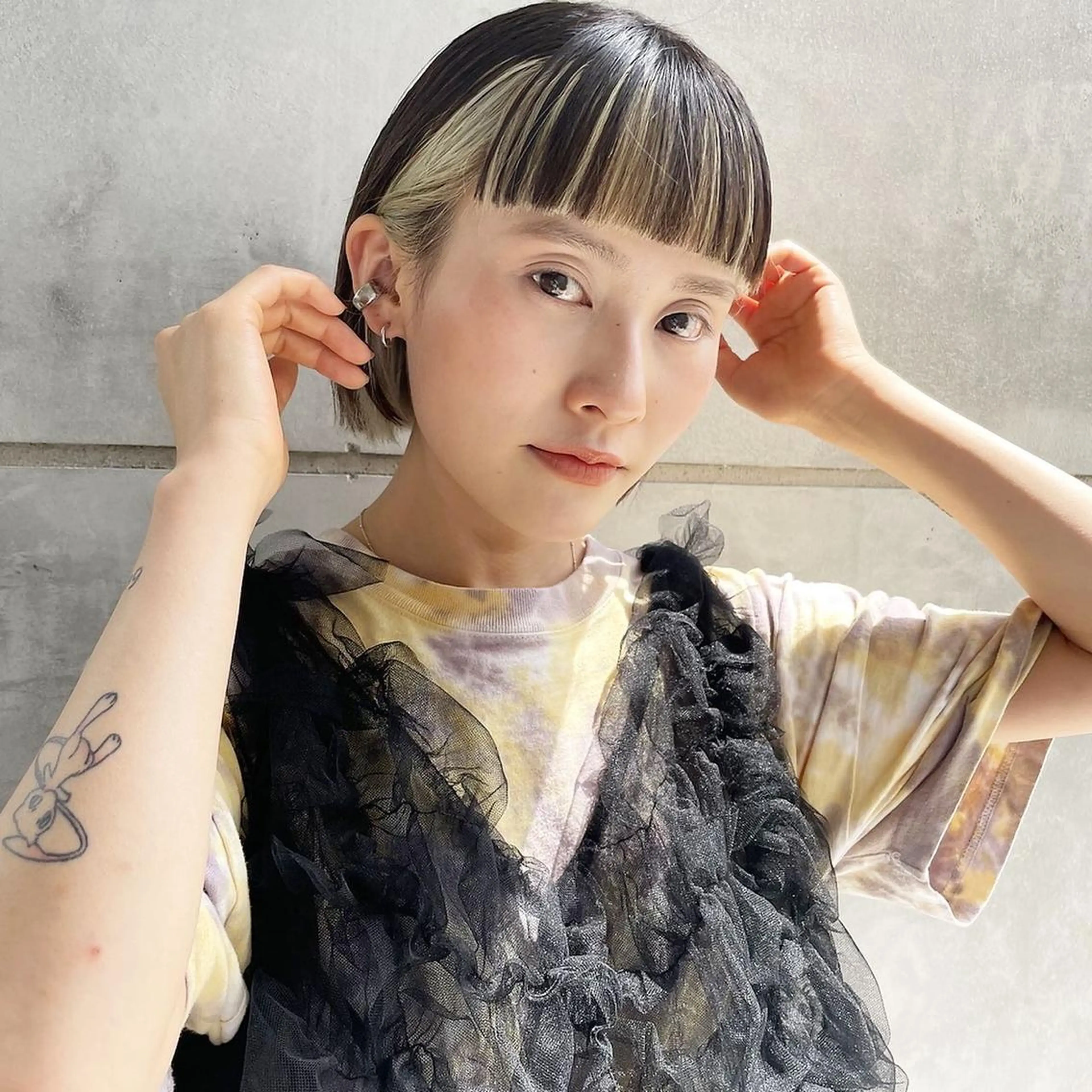 ショート ヘアカラー 河原 亮のヘアスタイル