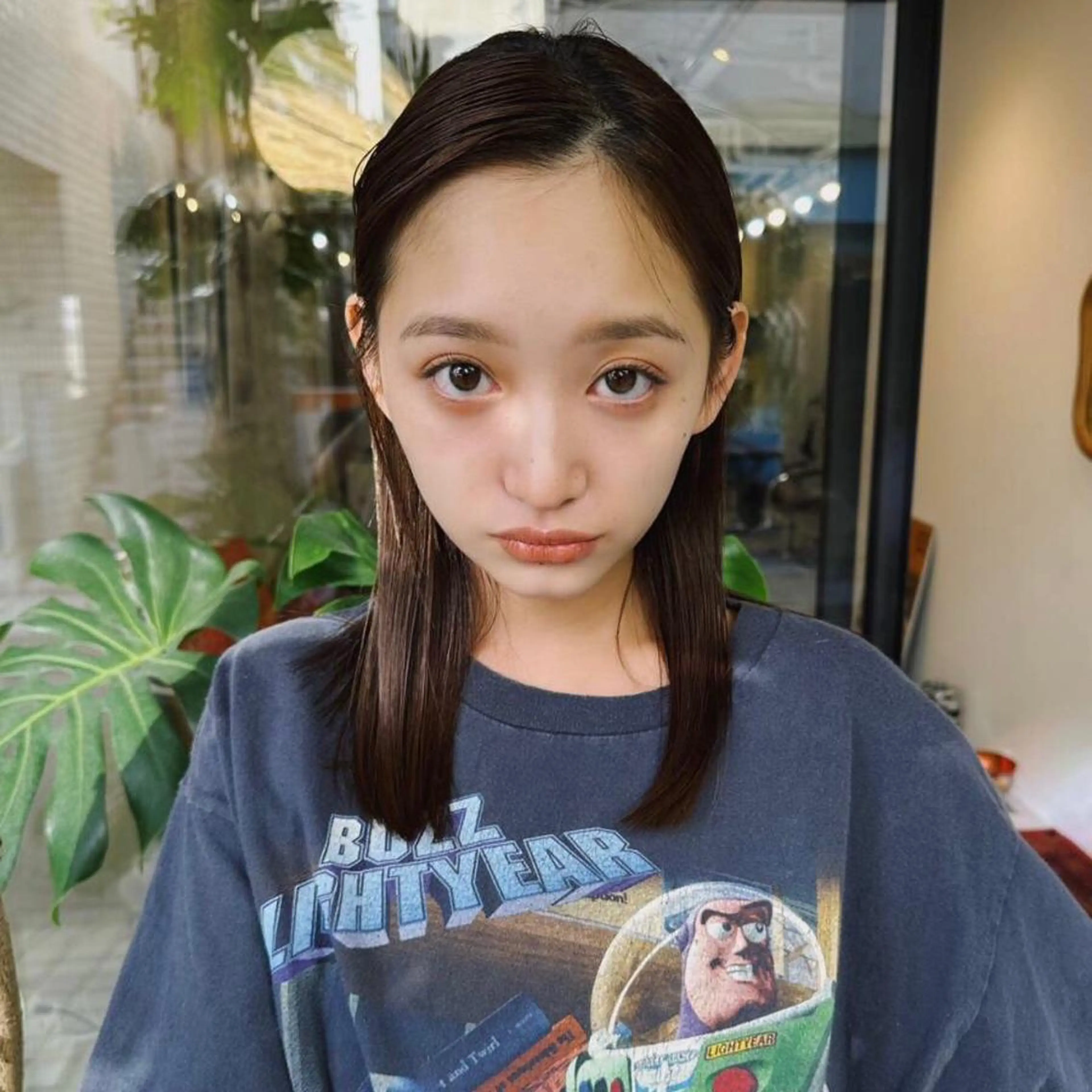 ミディアム カラー honoka ikegamiのヘアスタイル