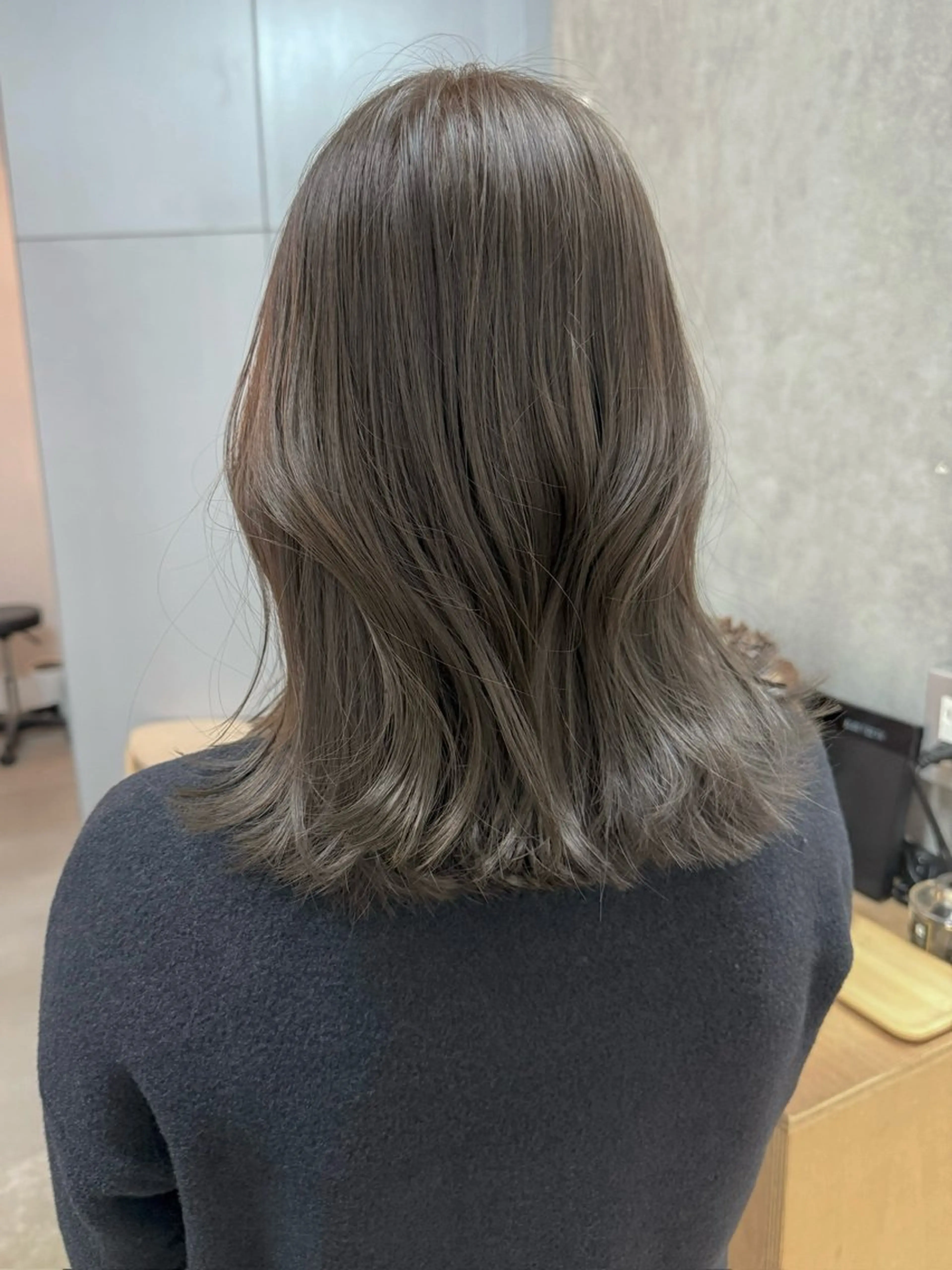 ミディアム カラー カット ヘアカラー トリートメント le'a所属・谷町/Le'a /竹原詩緒奈のヘアスタイル