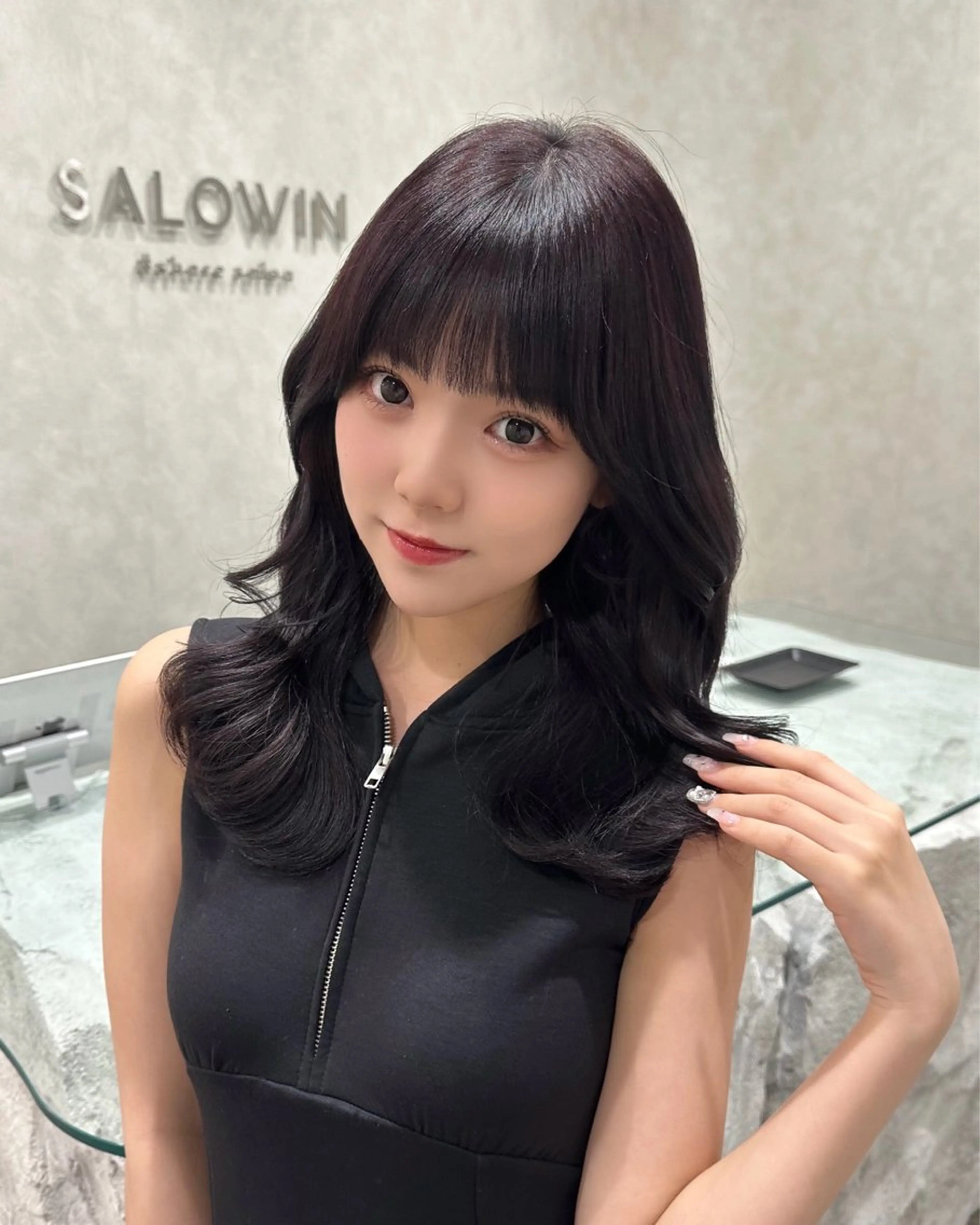 ロング カラー カット ヘアカラー トリートメント SALOWIN原宿AROA店所属・顔まわり神カット✂︎ 齋藤雄大【原宿】のヘアスタイル