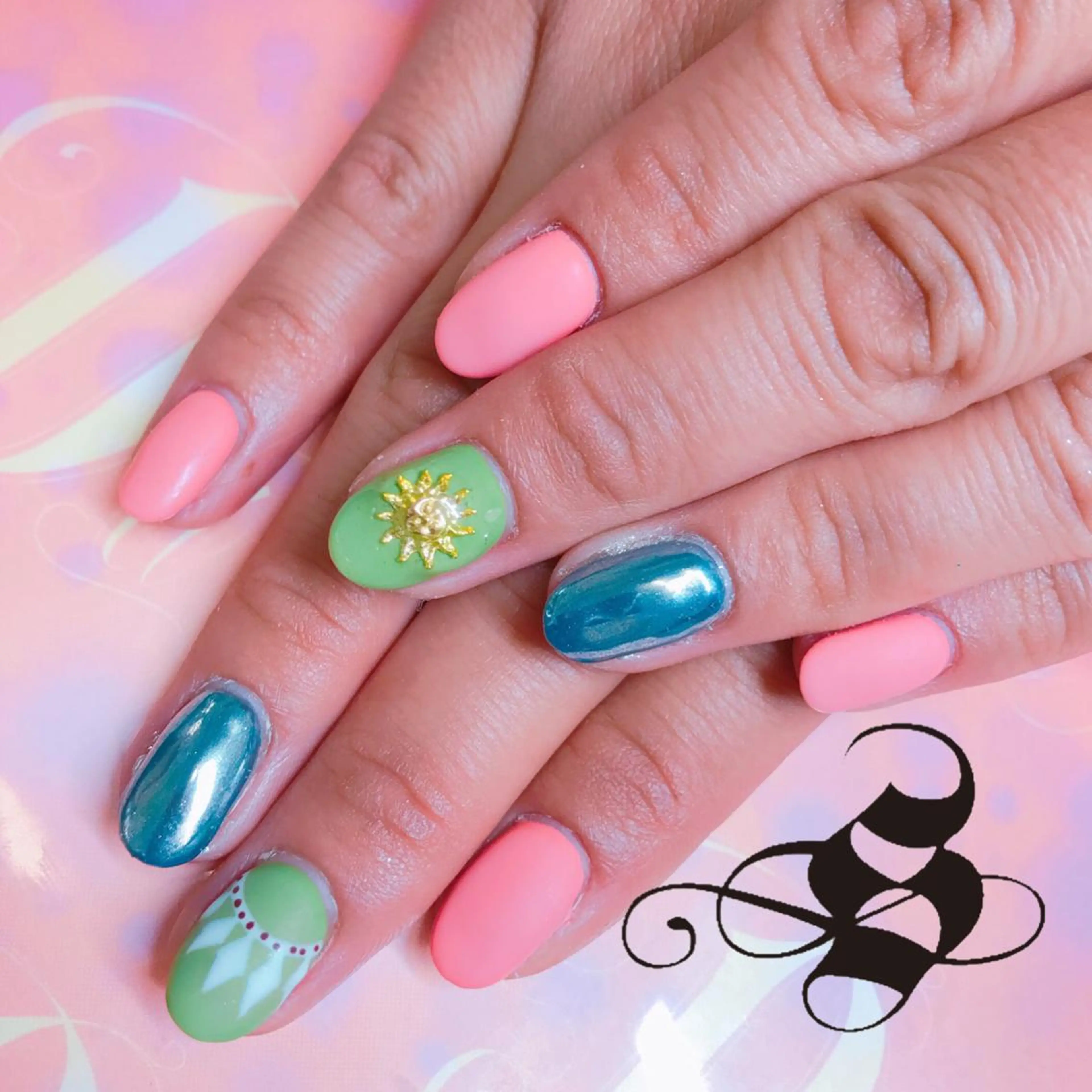 ネイル 長さ出し メンズネイル 持ち込み スカルプネイル ネイルチップ S&S 村田小百合のネイルデザイン