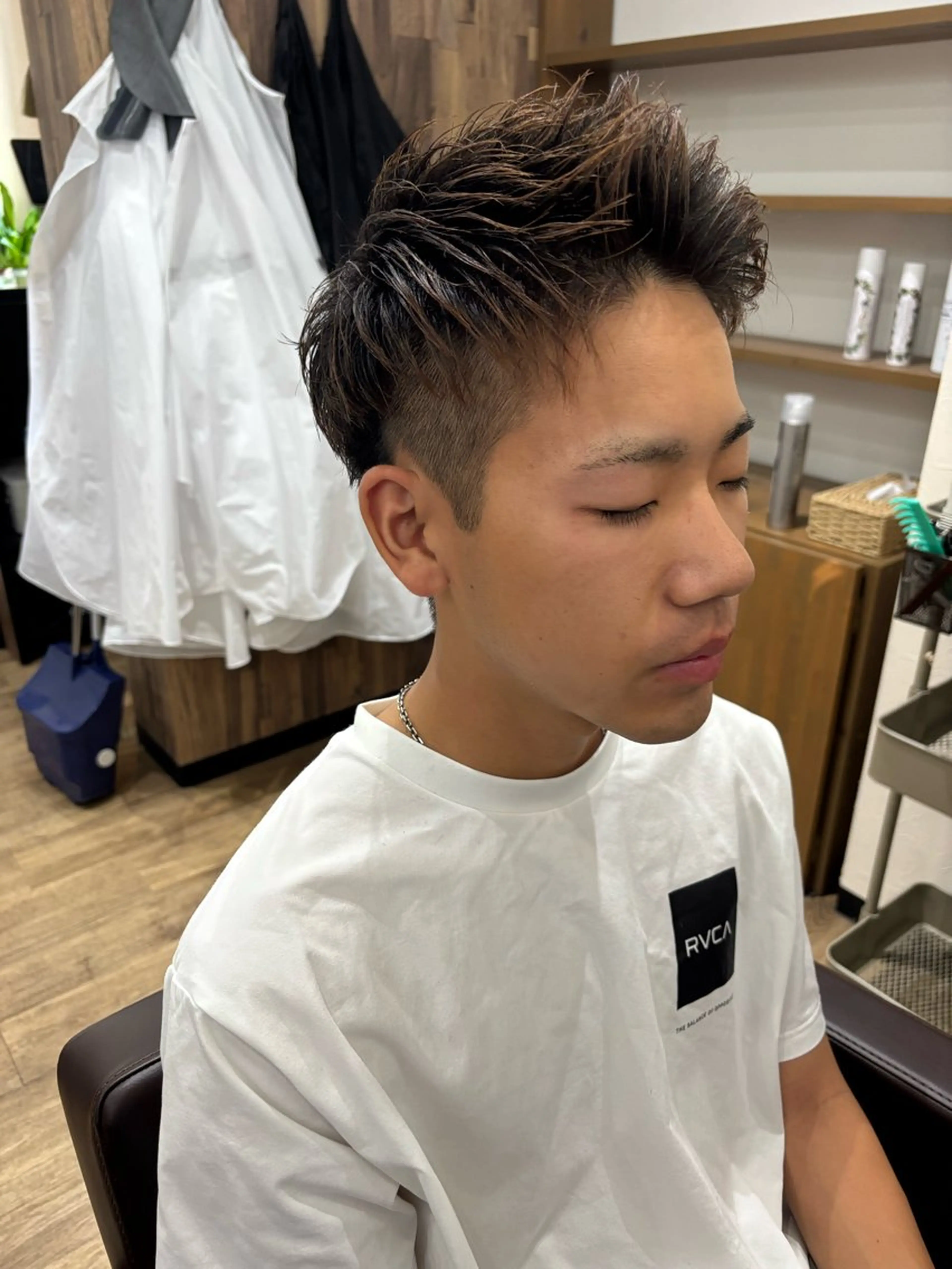 ショート メンズ モヒカン Men's hair Libre Sunny所属・高橋 怜玖のヘアスタイル