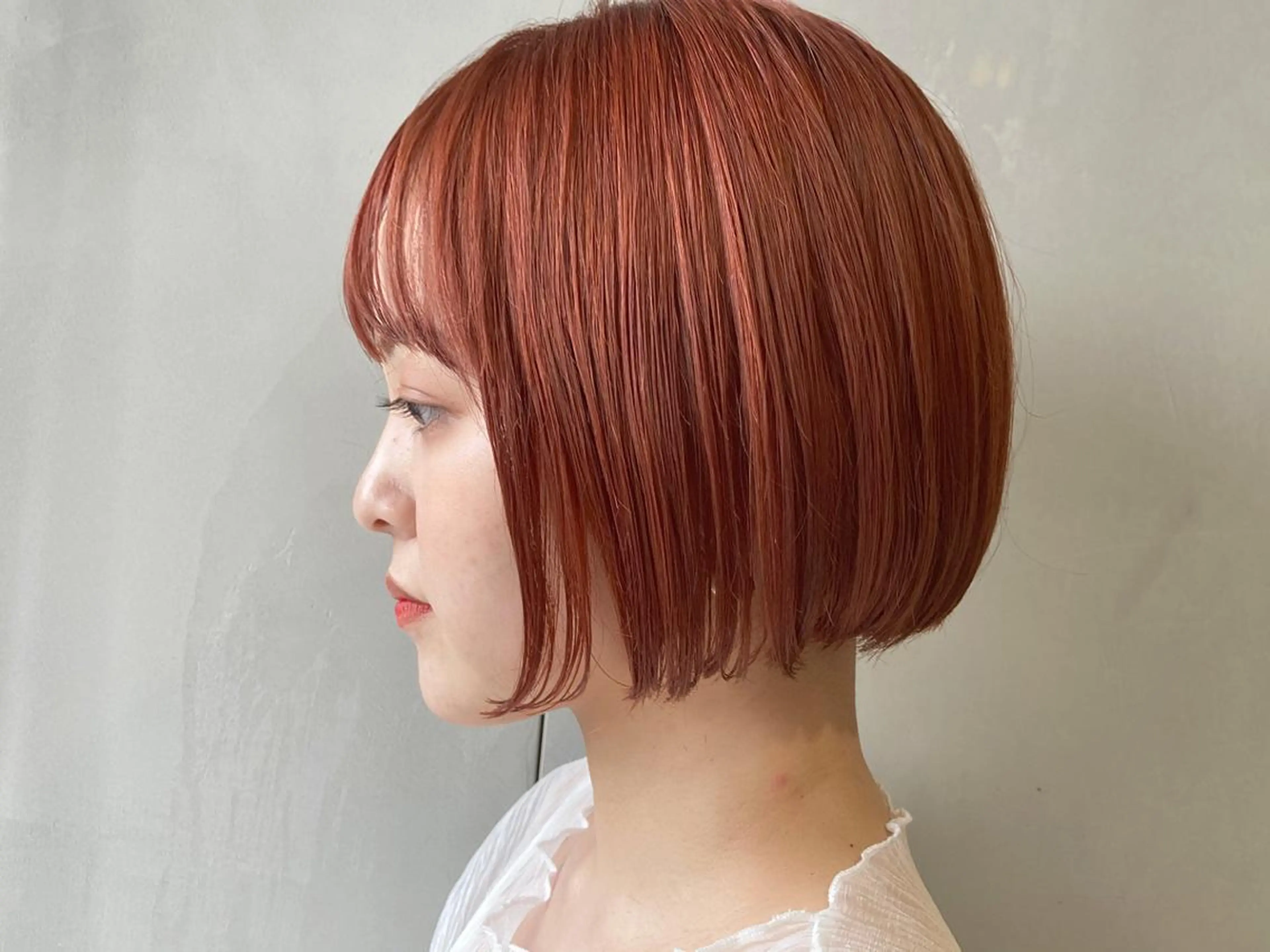 ミディアム 垢抜け韓国風ヘア カラーMIKUのヘアスタイル