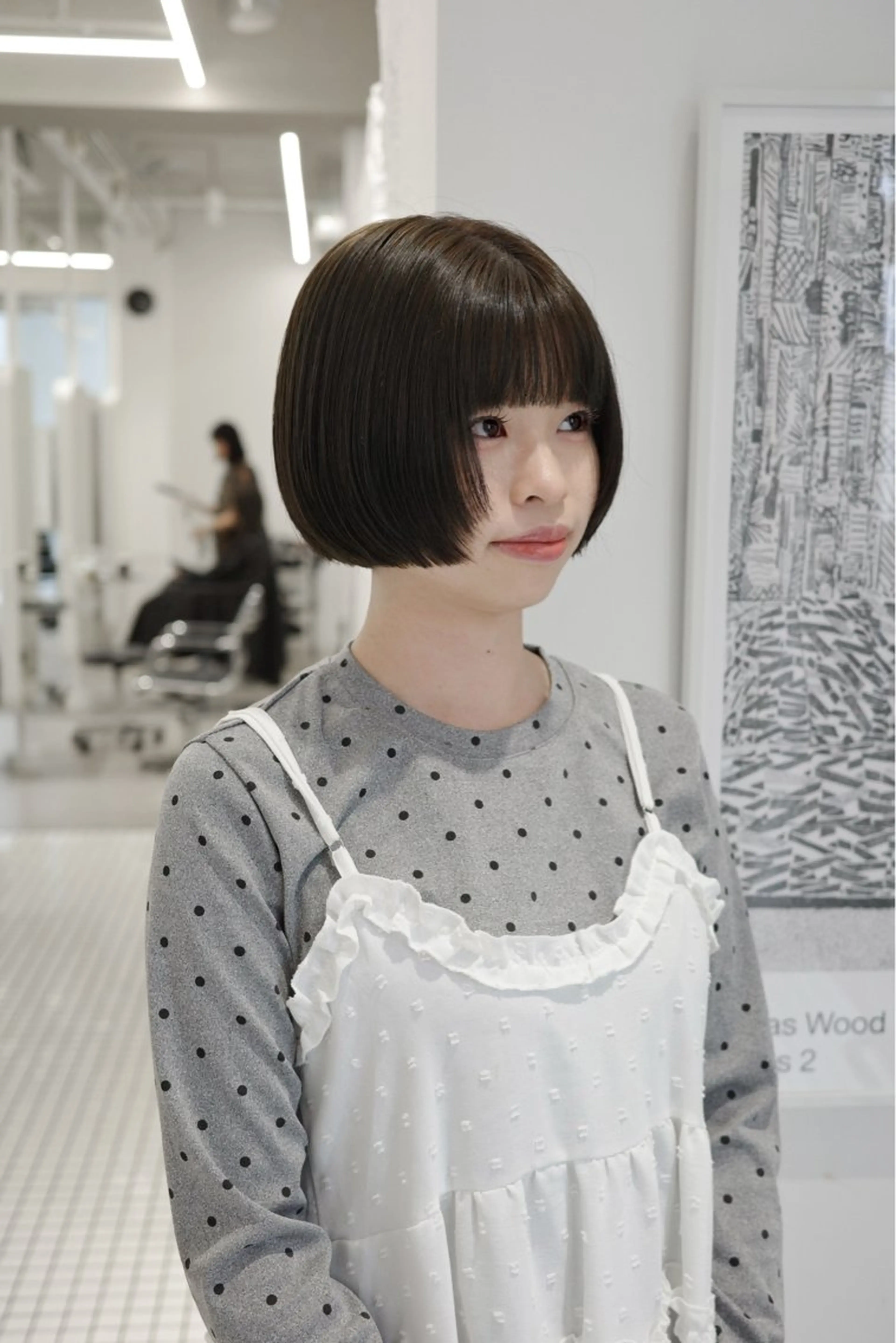ショート カラー カット ヘアカラー 🌱ぱつっと/ボブ 🌱のヘアスタイル
