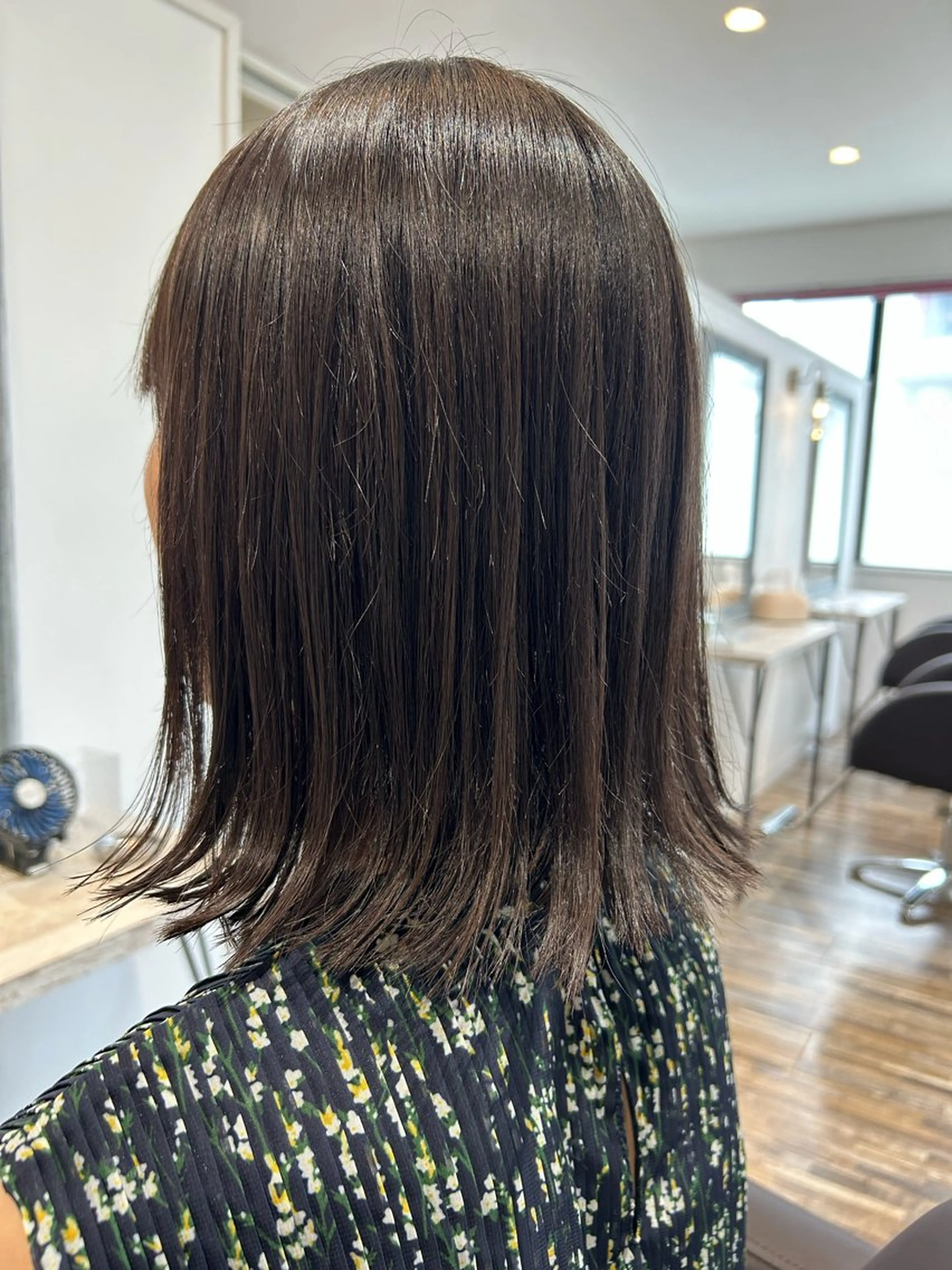 ミディアム ボブ 外ハネヘア カット Hairsalon&Eyelash STORY富木島店所属・高木 瑶子のヘアスタイル
