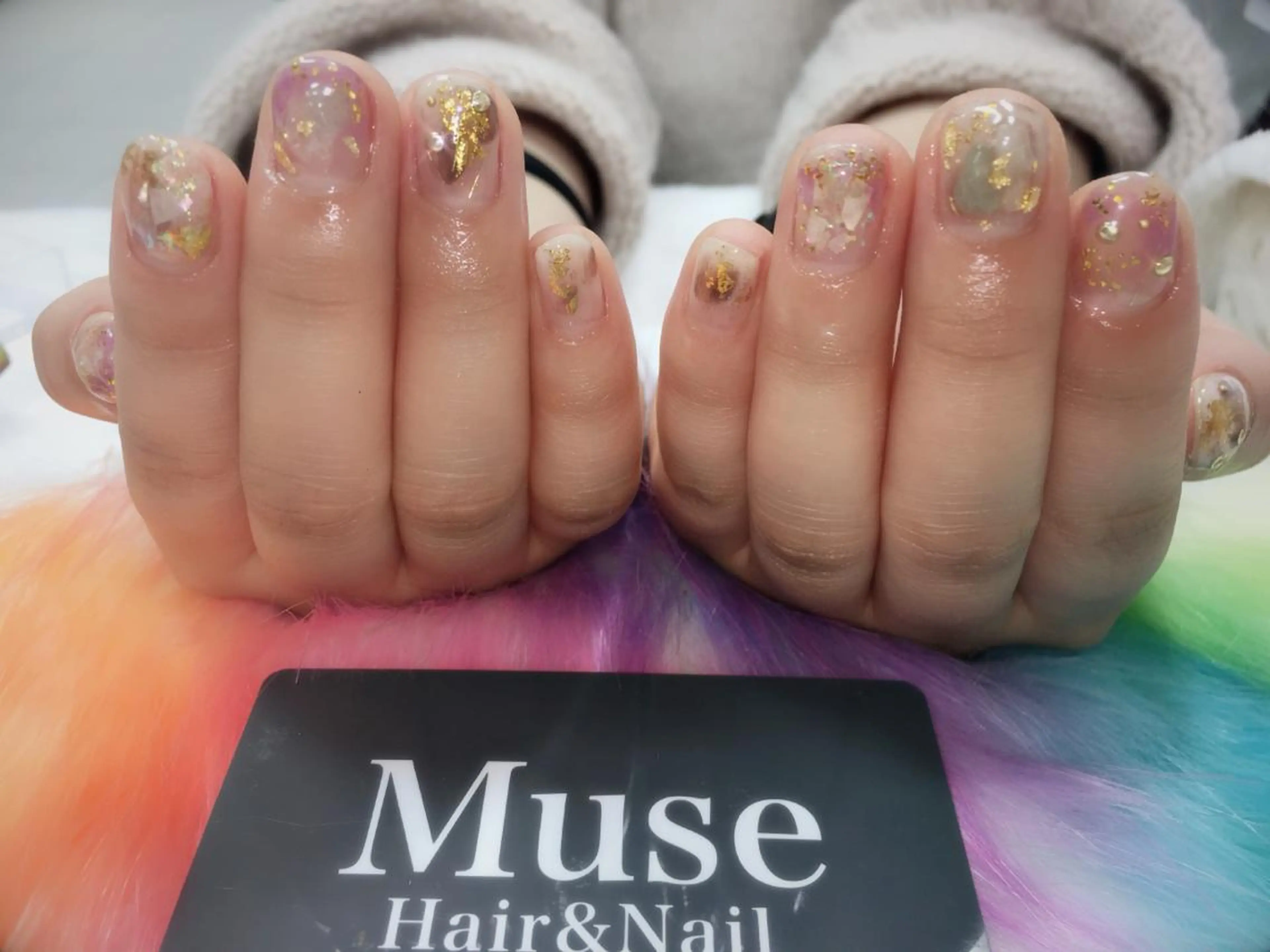 ネイル クリアネイル 持ち込み ニュアンスネイル 隠れ家一戸建て金町 HIROMI 葛飾区のネイルデザイン